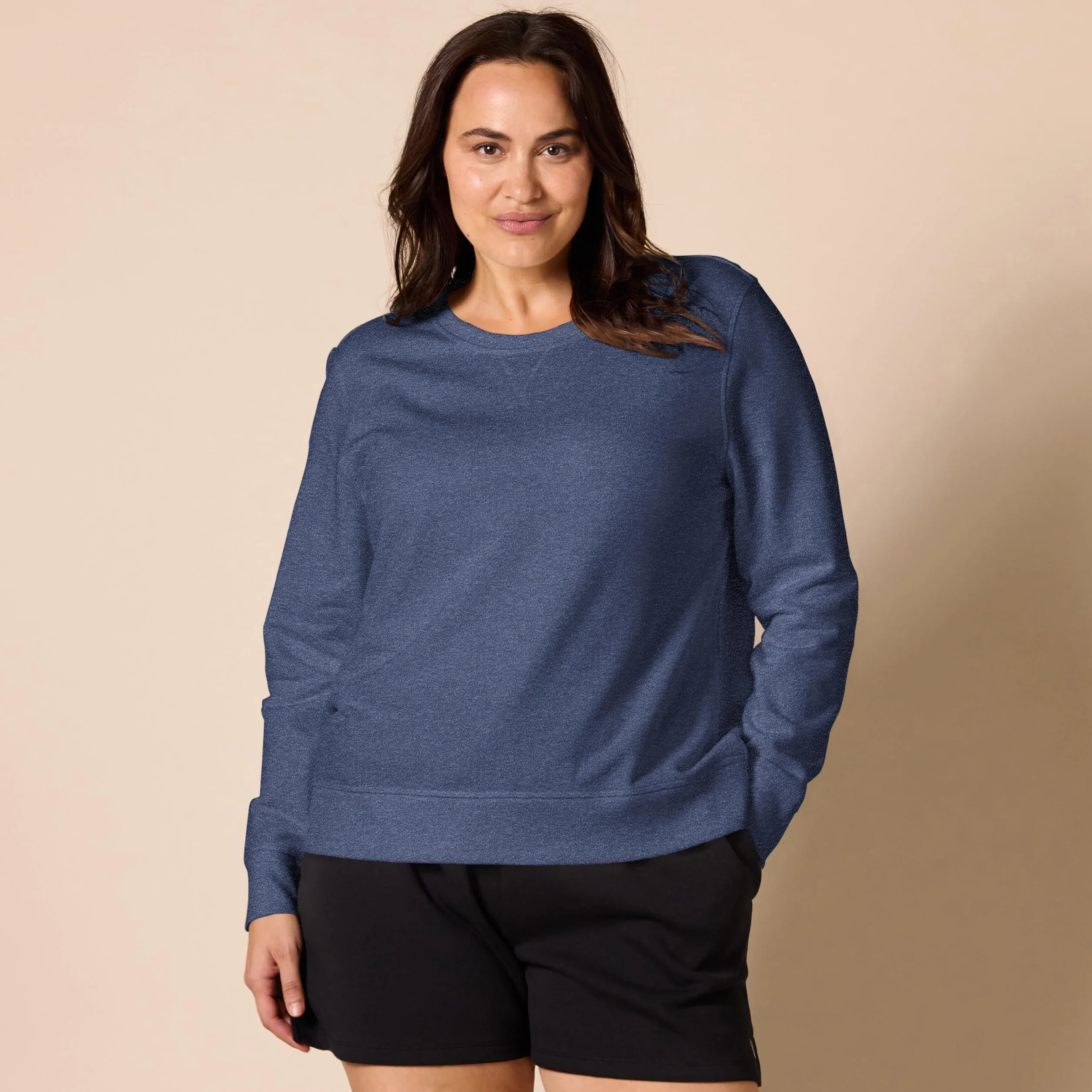 Amazon Essentials Felpa in Pile Girocollo Donna Taglie Forti