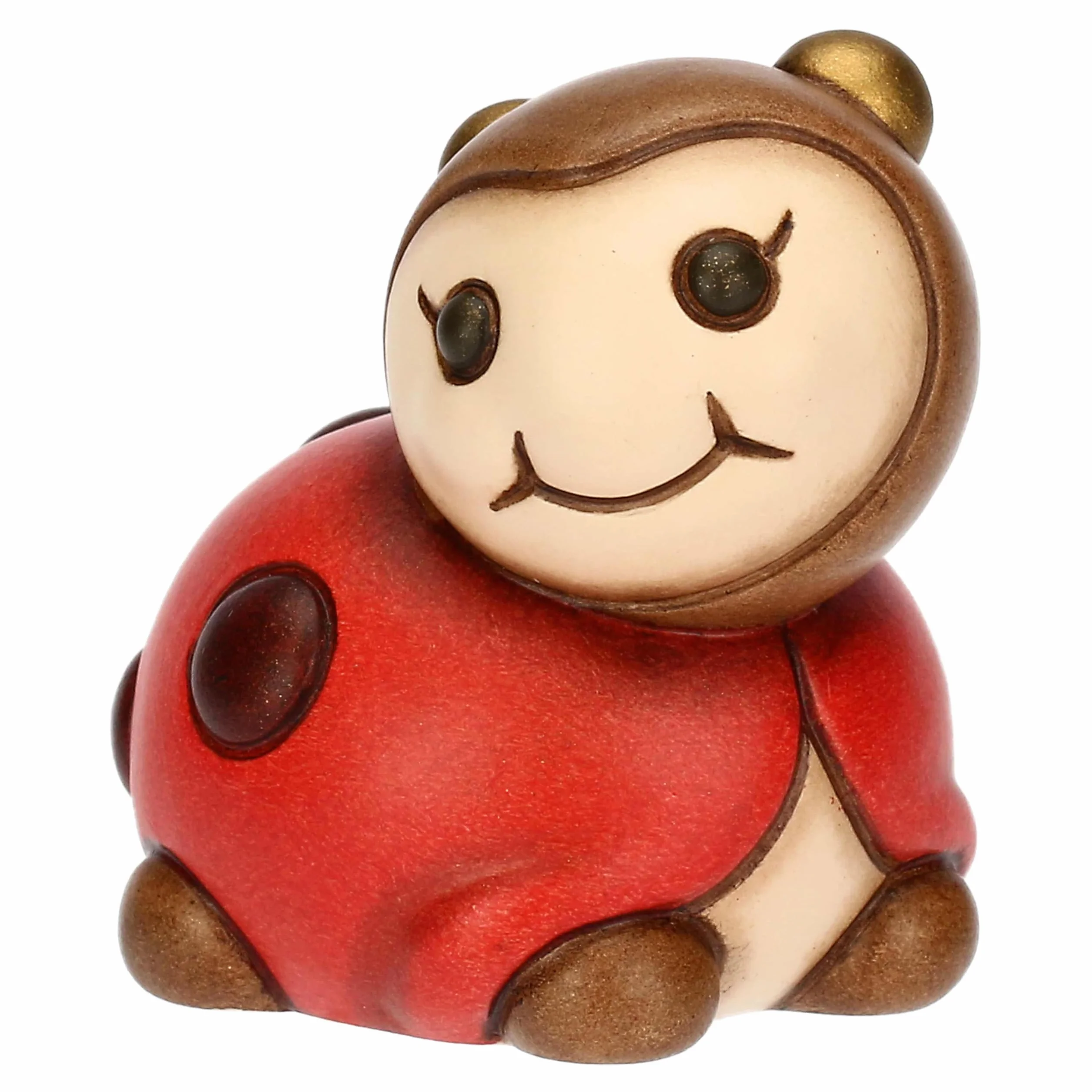 THUN - Mini coccinella Ella - ceramica - Collezione Giardino di Primavera - 4.7 x 4 x 4.7 cm