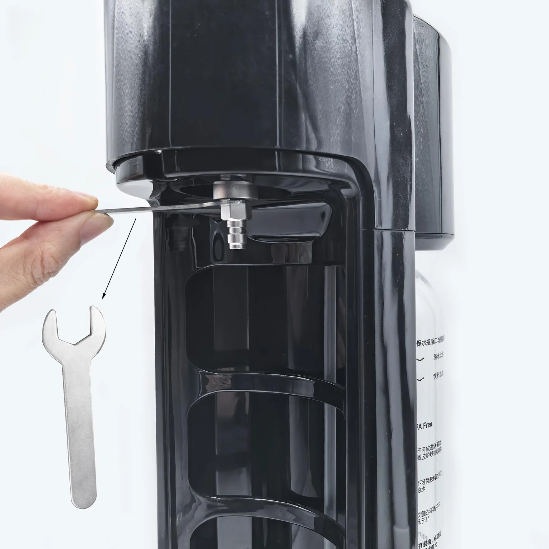 DRYHTEN TR21-4 - Adattatore di riempimento per macchina per acqua soda con attacco rapido da 8 mm, per serbatoio/bottiglia di CO2 esterno