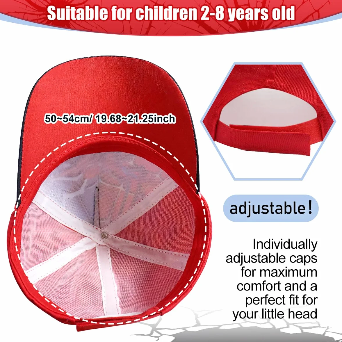 Cappellino da Baseball,Cappellino Bambina con Visiera,Cappello Bambino Regolabile,Cappellini Bambini para Bambine e Ragazze da 2 a 8 Anni