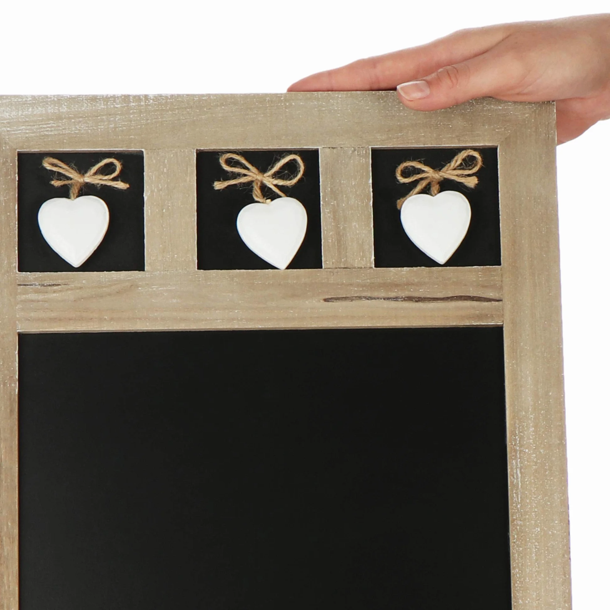 COM-FOUR® Lavagna per appendere - lavagna decorativa per scrivere - Lavagna per scrivere promemoria - 40 x 30 cm (01 pezzo - 40 x 30 cm)
