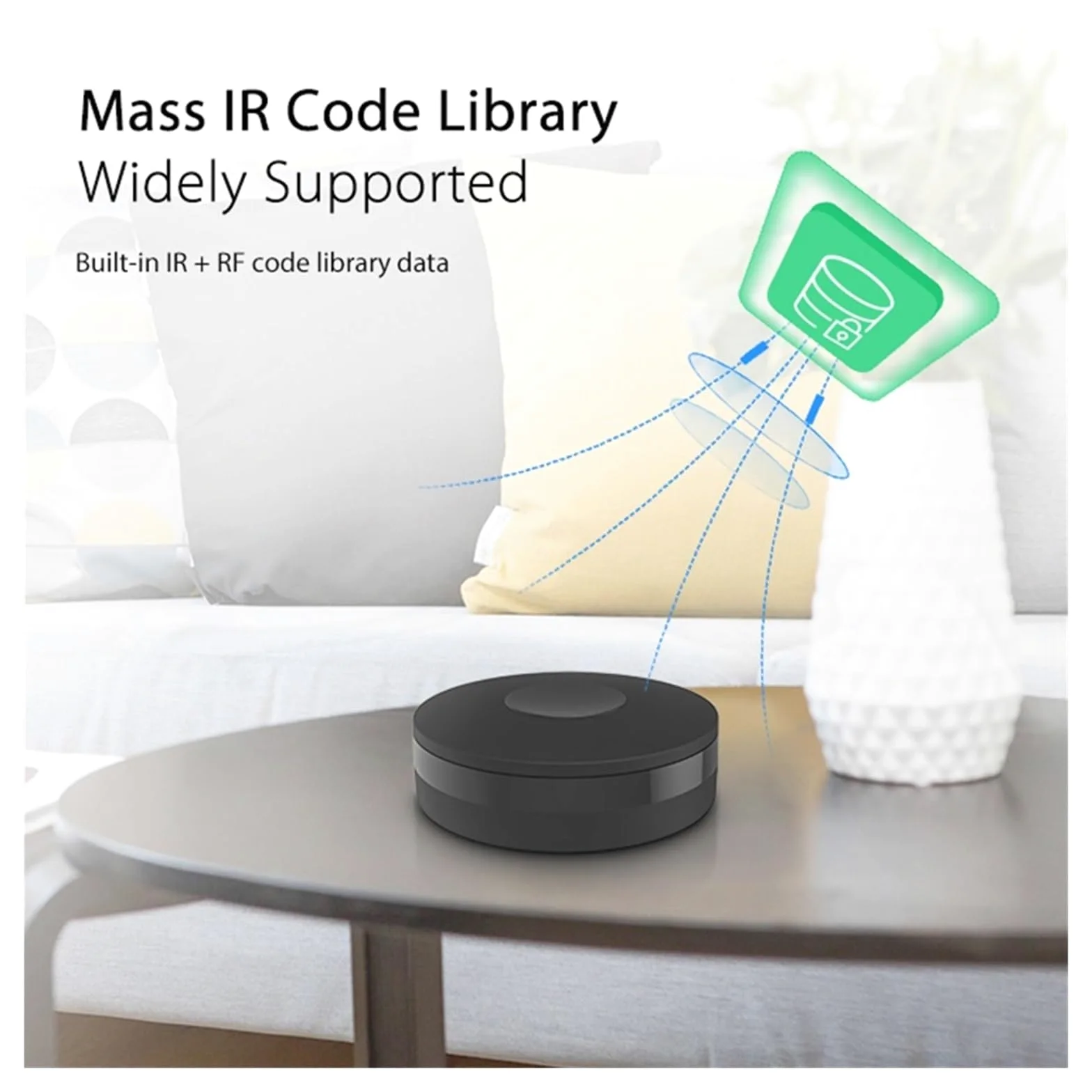 Telecomando IR Smart WiFi, controller a infrarossi compatibile Tuya, hub wireless multifunzionale for TV AC, supporto for controllo vocale