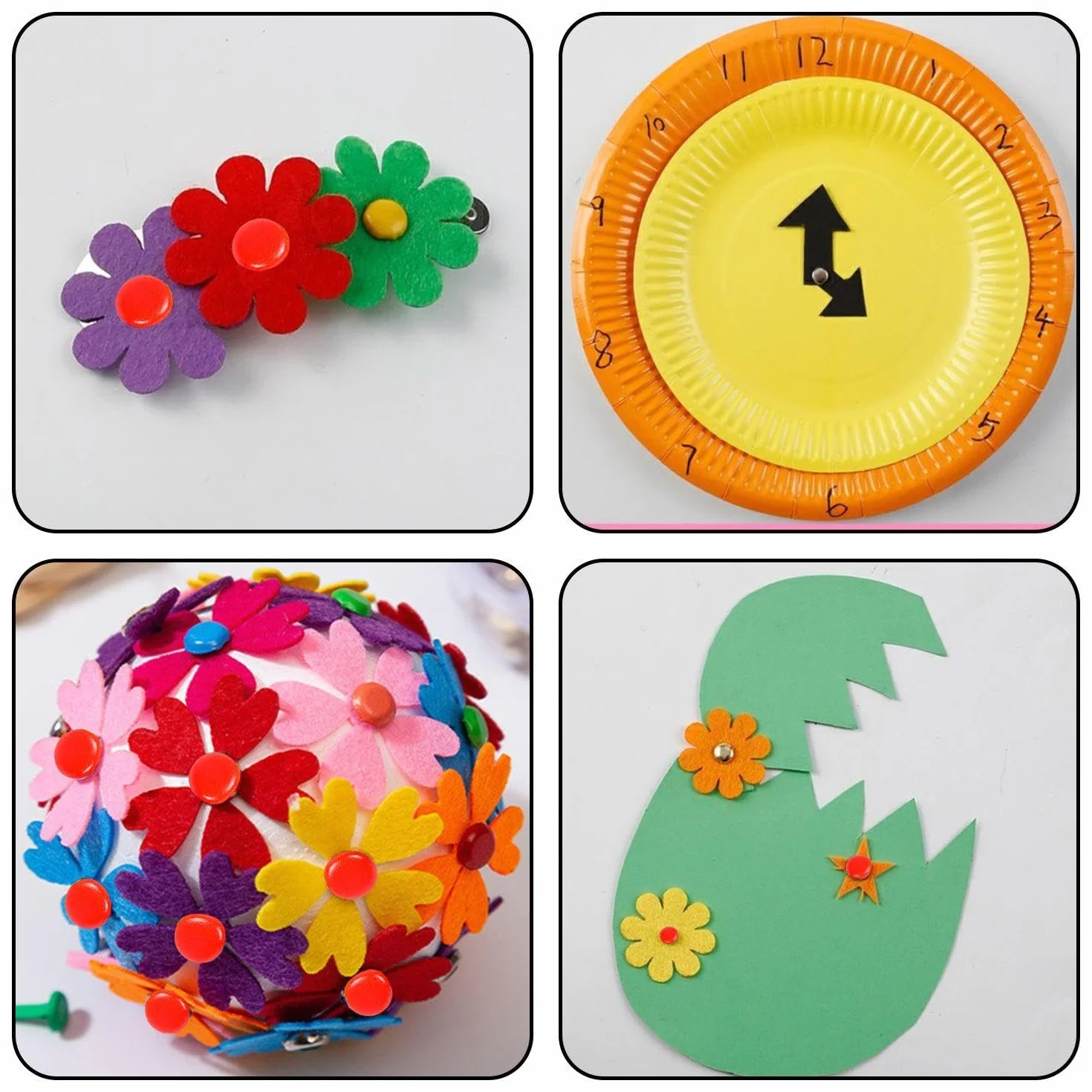 300 Pezzi Chiodi in Metallo Colorato per Bambini, Materiali Fatti a Mano, Decorazione Artigianato Casa Ufficio
