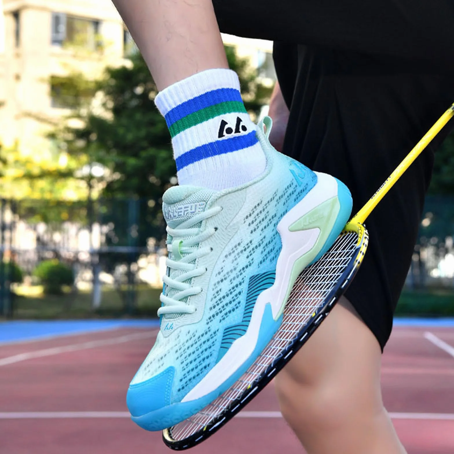 BLBK Scarpe da badminton uomo pallavolo squash palestra