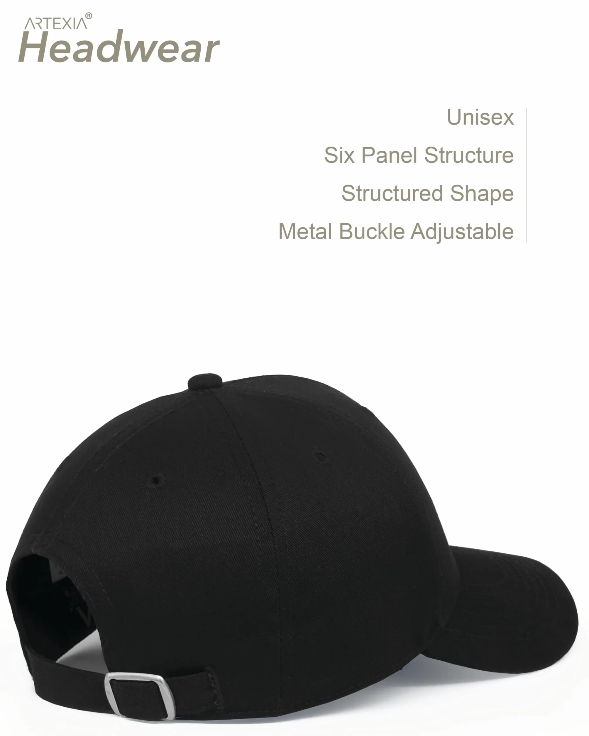 Artexia Cappellino Baseball Cap Unisex 100% Cotone Regolabile