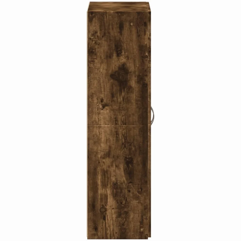 Armadietto per documenti e documenti, in legno, 60 x 32 x 115 cm, con porte, armadietto da ufficio, spazio per raccoglitori e documenti, ufficio, organizzazione salvaspazio, compatto, moderno