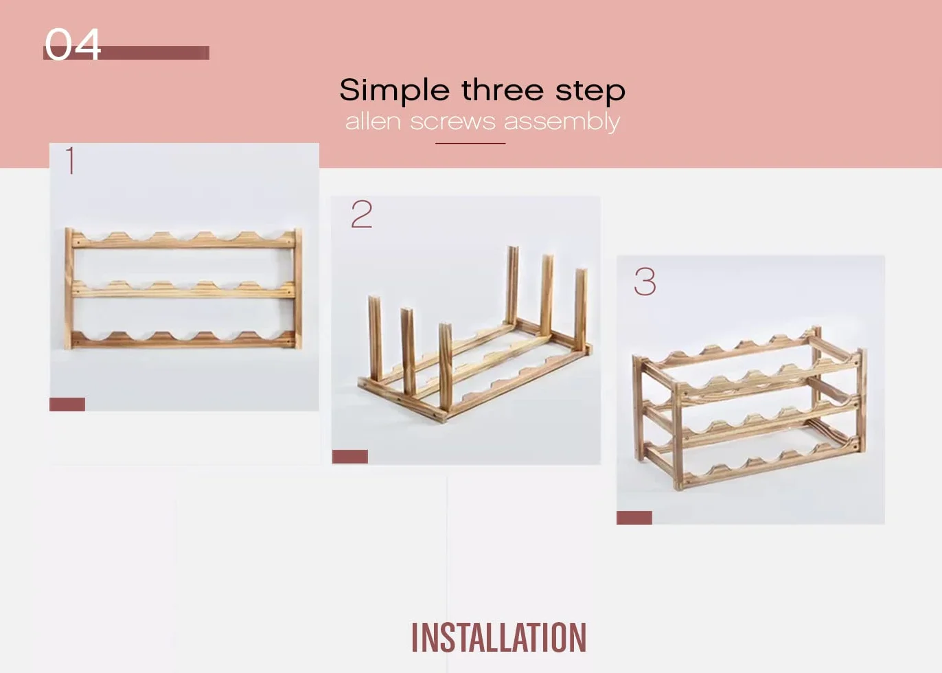MAGIC SELECT Cantinette Vino in Legno Massiccio per 12 Bottiglie. Portabottiglie Rustico per l'appilazione di Bottiglie da Vino per la Casa, Cantina, Bar, Cucina. Scaffale porta bottiglie di vino