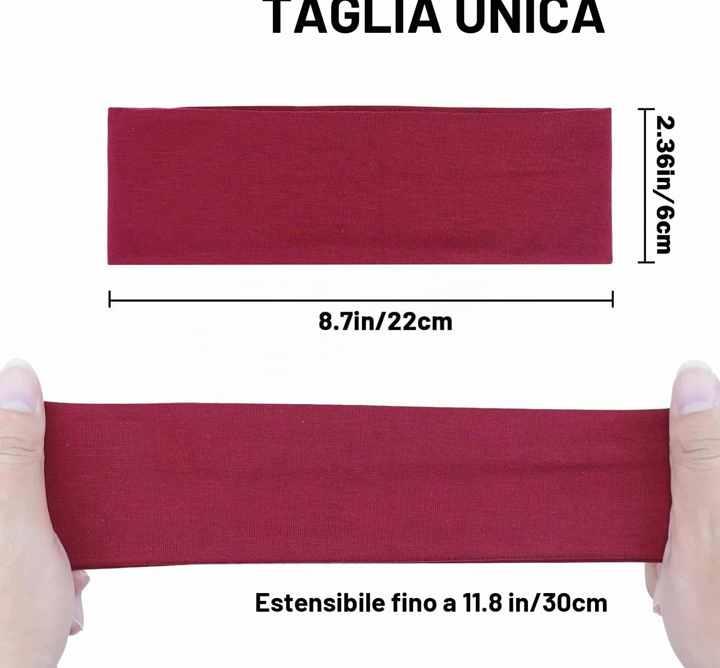Fascia Capelli Donna Uomo 8 Pezzi Antiscivolo Sport Yoga Fitness Accessori Per Capelli