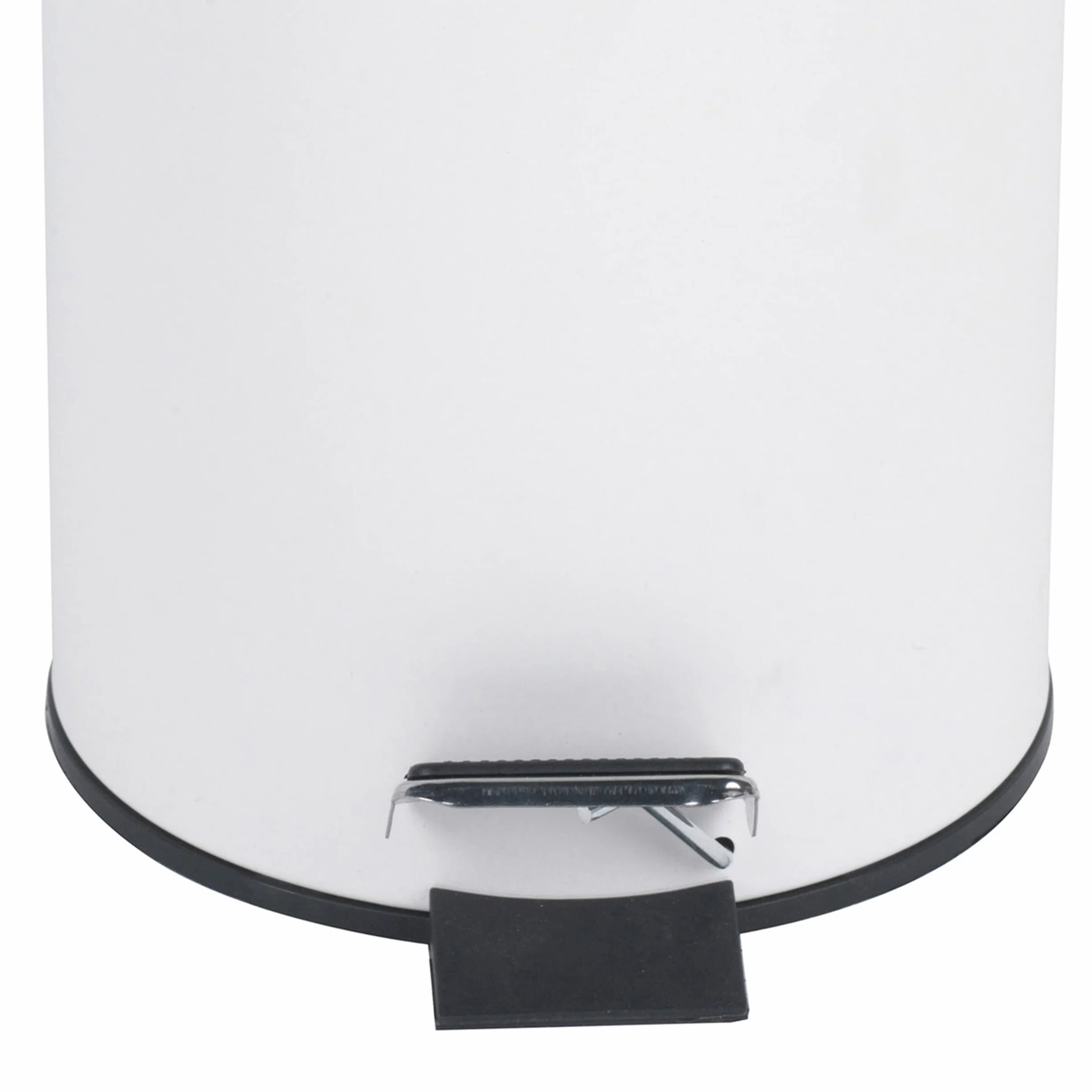 Beldray LA038098WHT Pattumiera rotonda con coperchio a chiusura ammortizzata, capacità 3L, con pedale intelligente, facile da svuotare, smaltimento rifiuti, contenitore rifiuti, bianco