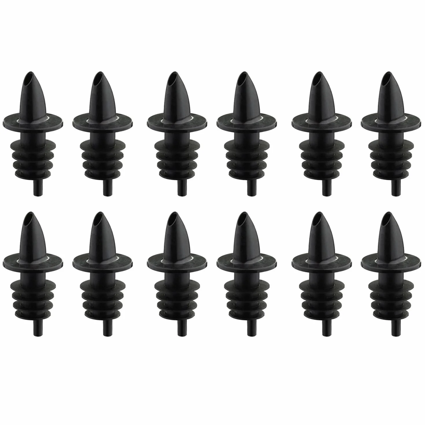 Westmark Tappo Dosatore per Bottiglie Jet-Pour Nero 12 Pezzi