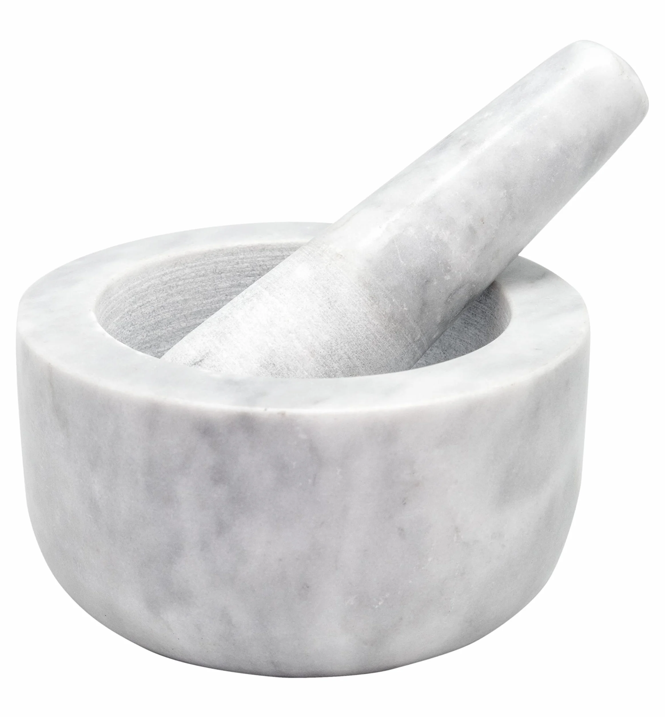 NERTHUS FIH 896 Mortaio in marmo bianco resistente e facile da pulire