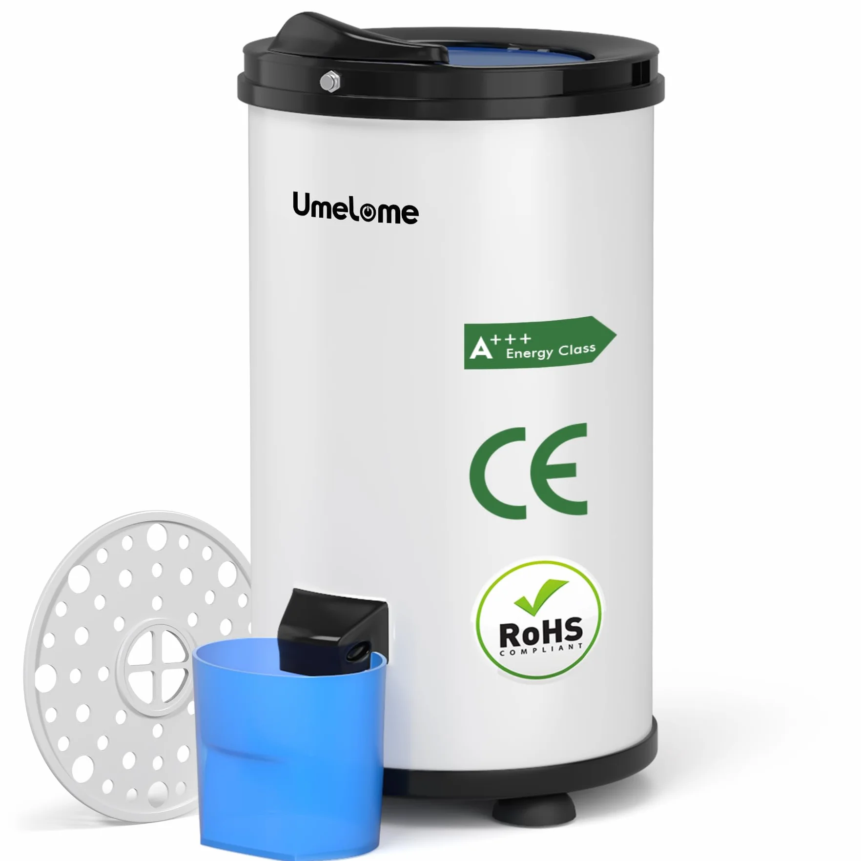 Centrifuga per Biancheria 6kg Umelome, 2800 RPM Risparmio Energetico, Bianco