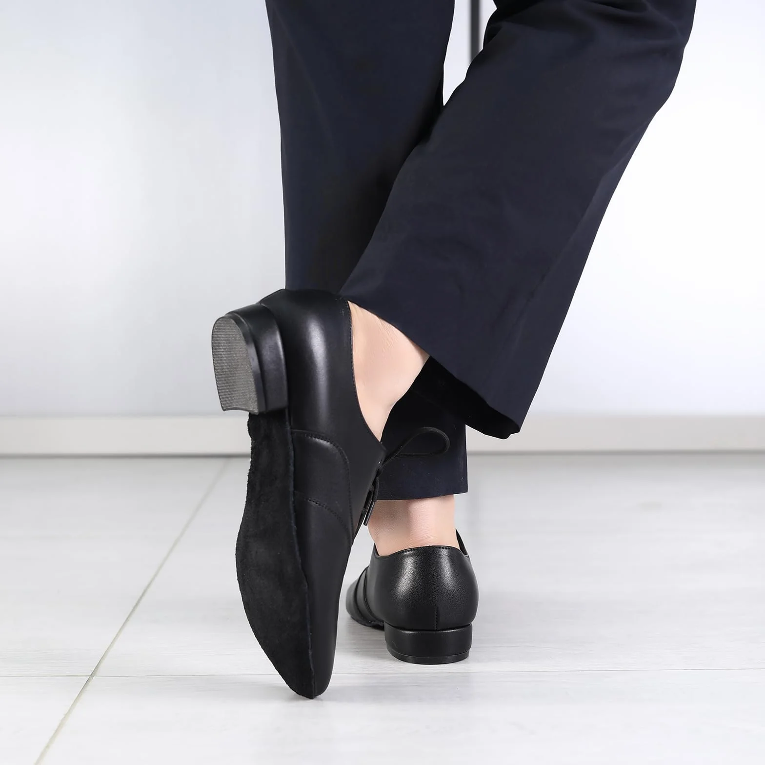 Scarpe da Ballo Latino Uomo Lacci Tacco Basso Salsa Tango Jazz