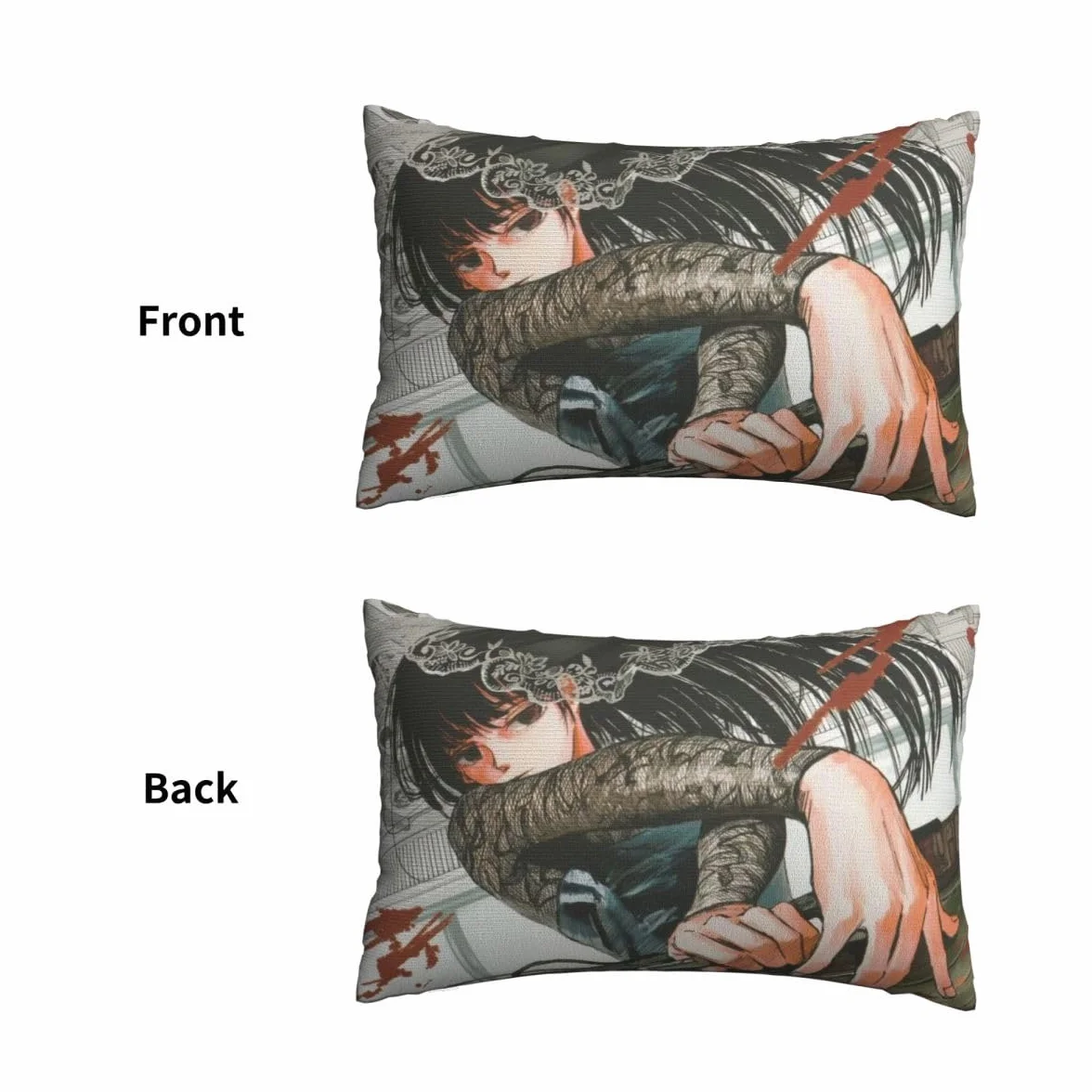 Sakamoto Taro Anime Asakura Shin Pillowcase 40 x 60 cm Double Side Printing Decorative Cushion for Divano Bedroom