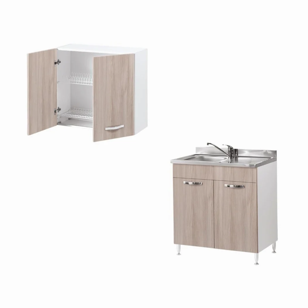 Small Mobile Mobiletto Sottolavello cucina ideale per cucine componibile (85x50x80)