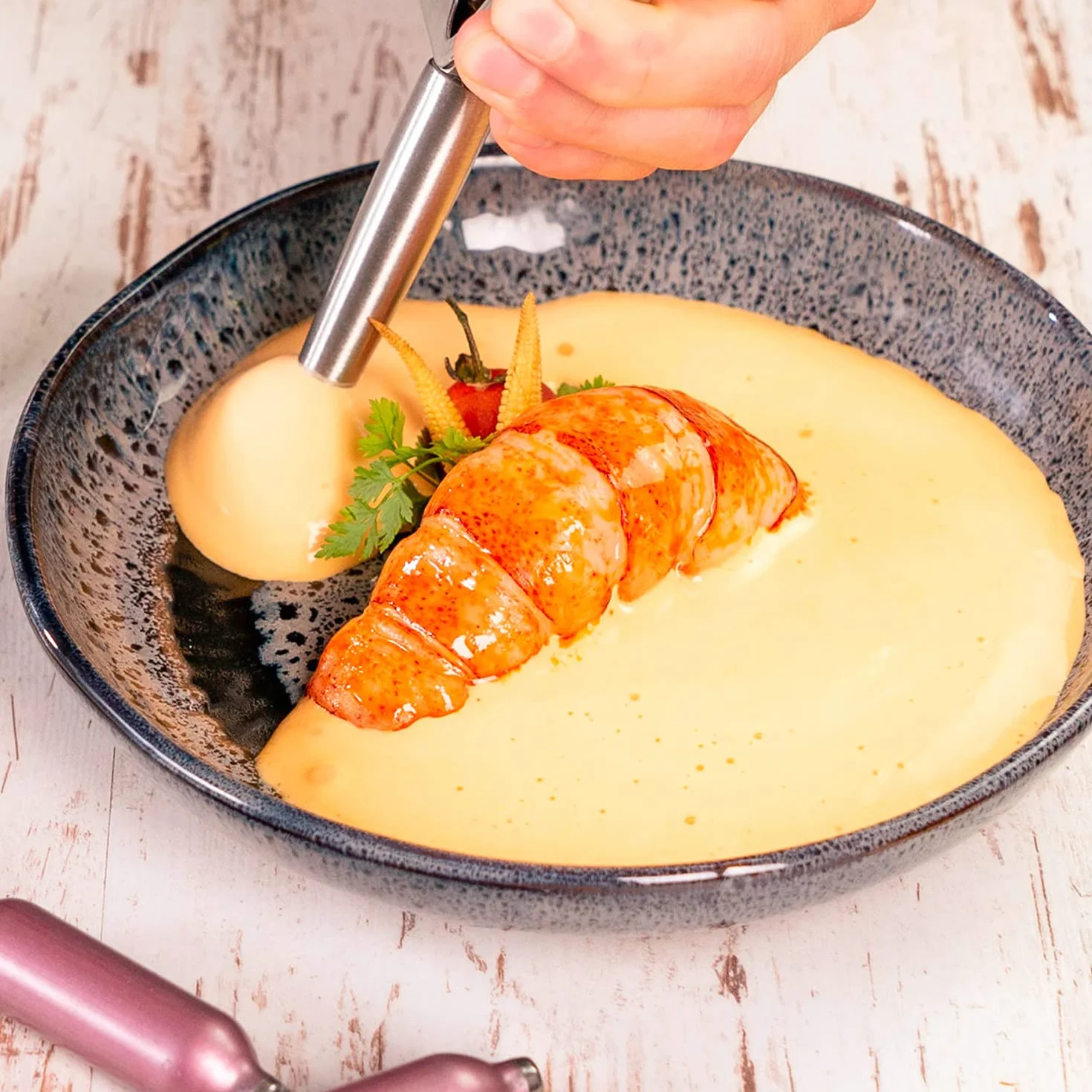 Colichef Sifone Professionale per Panna Montata iSi Gourmet Whip 1 Litro/Perfetto per le preparazioni Calde o Fredde (panna montata ed espume). La Scelta dei Più Grandi Chef di Tutto il Mondo