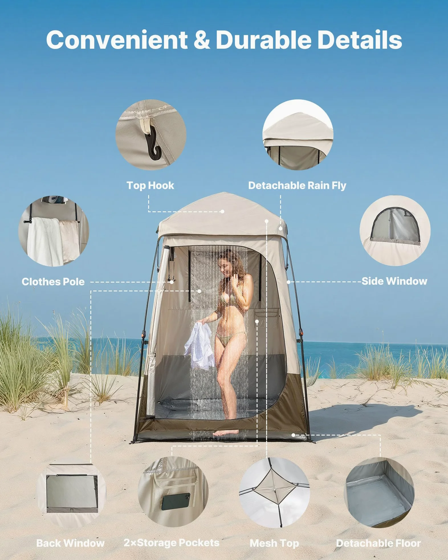 VEVOR Tenda doccia
