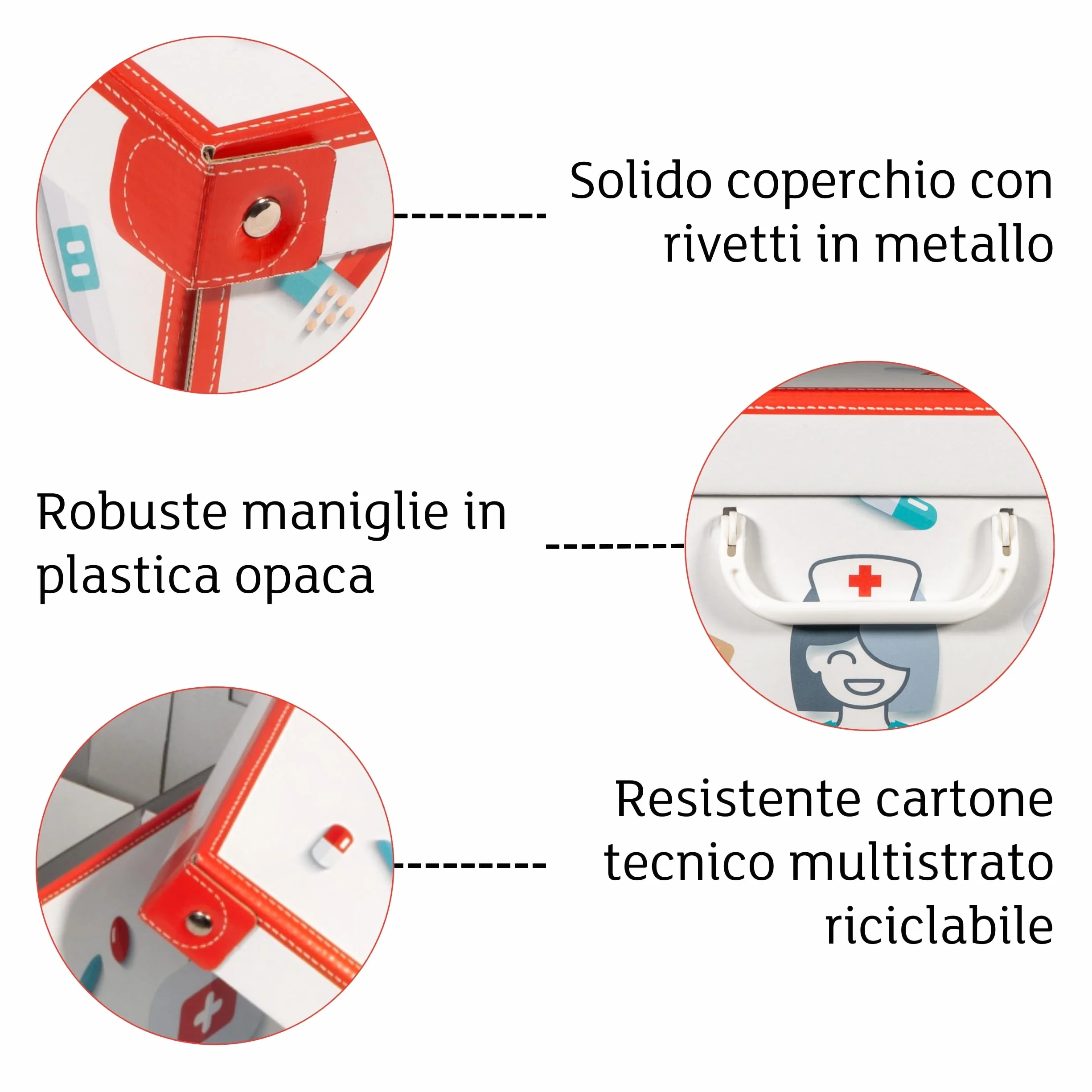 Lavatelli Pharma Organizer, Scatola Cartone per Medicinali con Divisore, 32x42x17,5 cm, Primo Soccorso