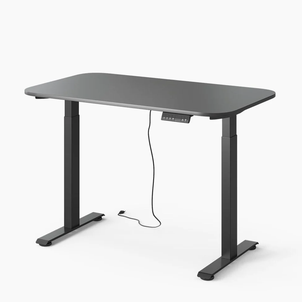 Vicco Scrivania Elevate, Nero/Antracite, 120 x 70 cm | 2 motori, adatto all'uso come postazione di lavoro o scrivania per computer