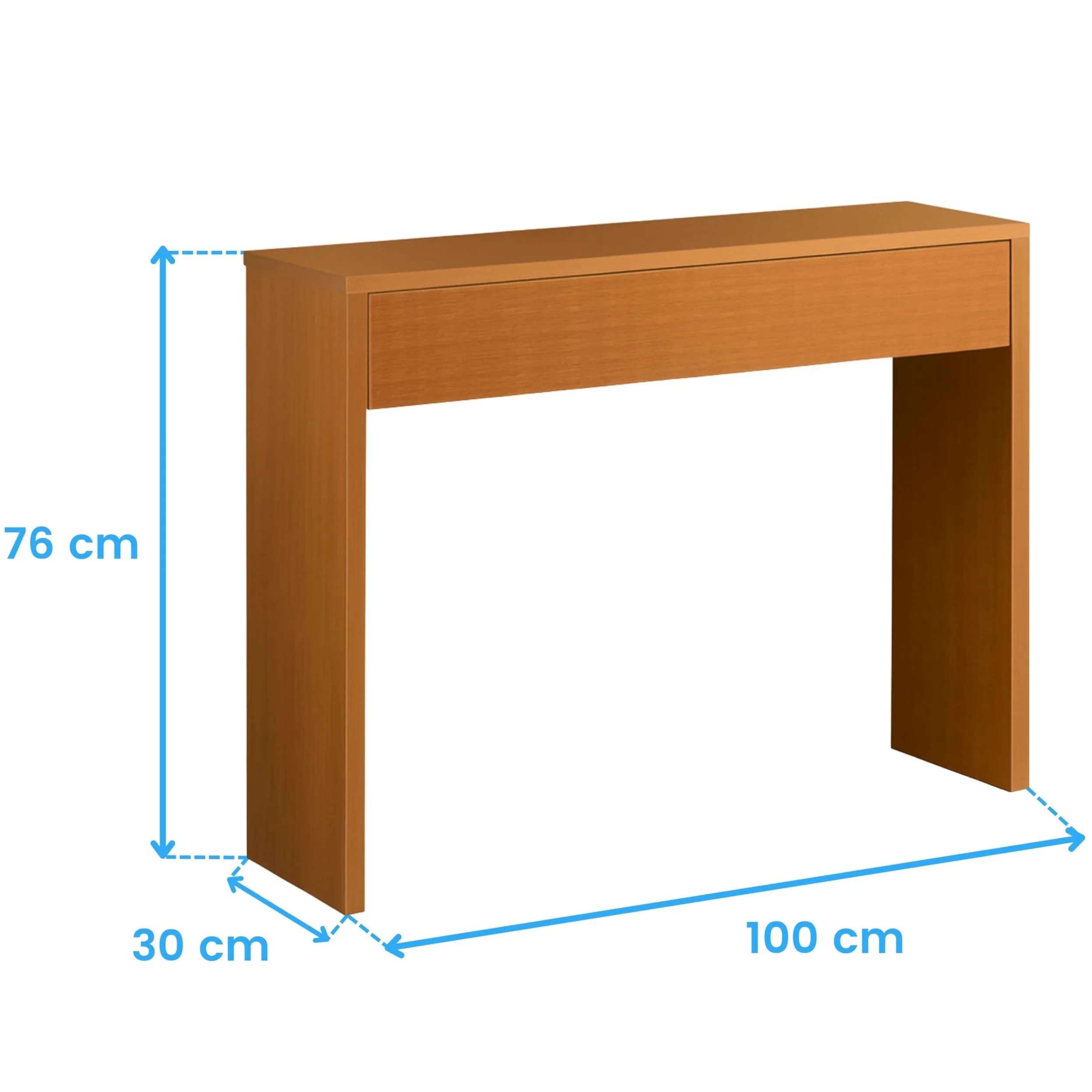 Miroytengo Ingresso moderno Lupe Ciliegio 100 x 76 x 30 cm con Cassetto e Stoccaggio