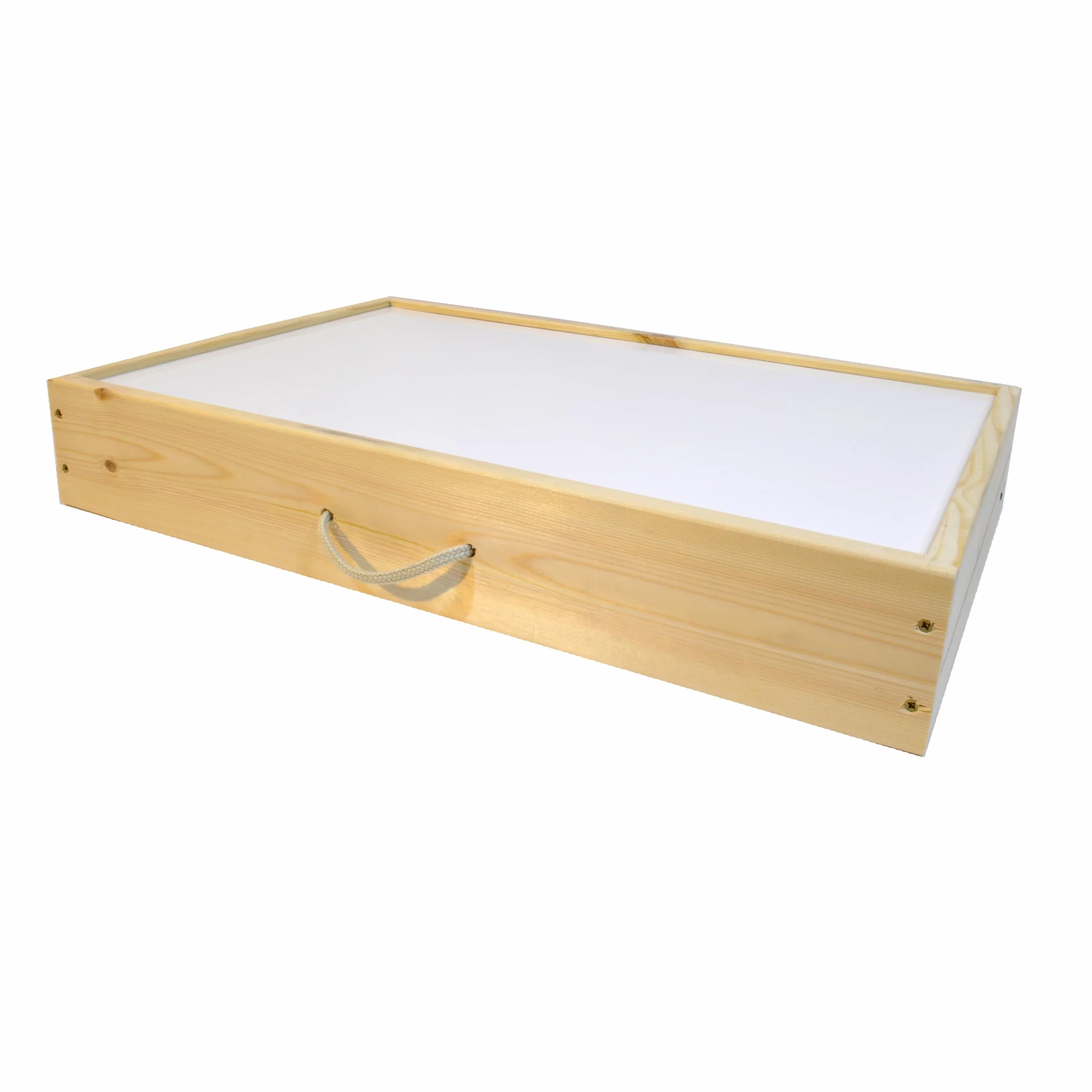 Tavolo luminoso Montessori 60x40 cm giocattolo educativo in legno luce LED