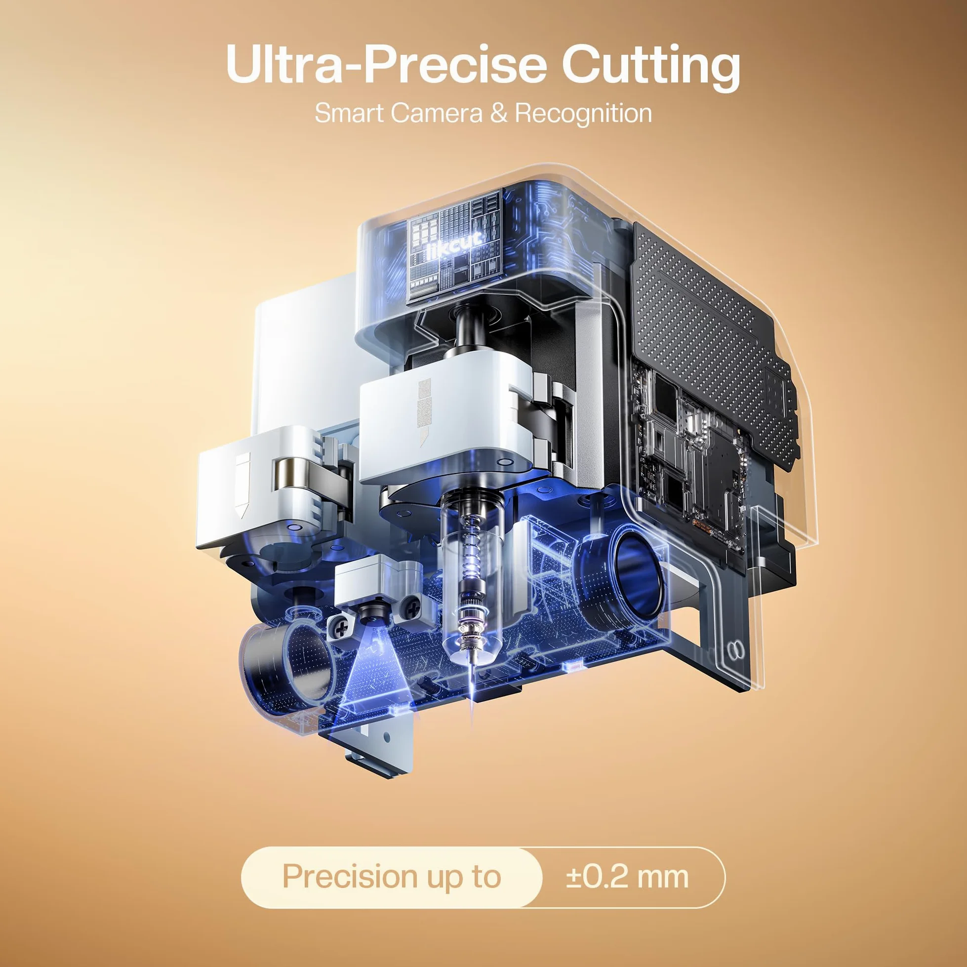 Likcut S31 Plotter da Taglio A3 con Funzione Print-Then-Cut - Adatto per Vinile, HTV e Cartoncino, Ideale per Sticker, T-shirt e Scrapbooking, Set con Materiali e Accessori, Blu
