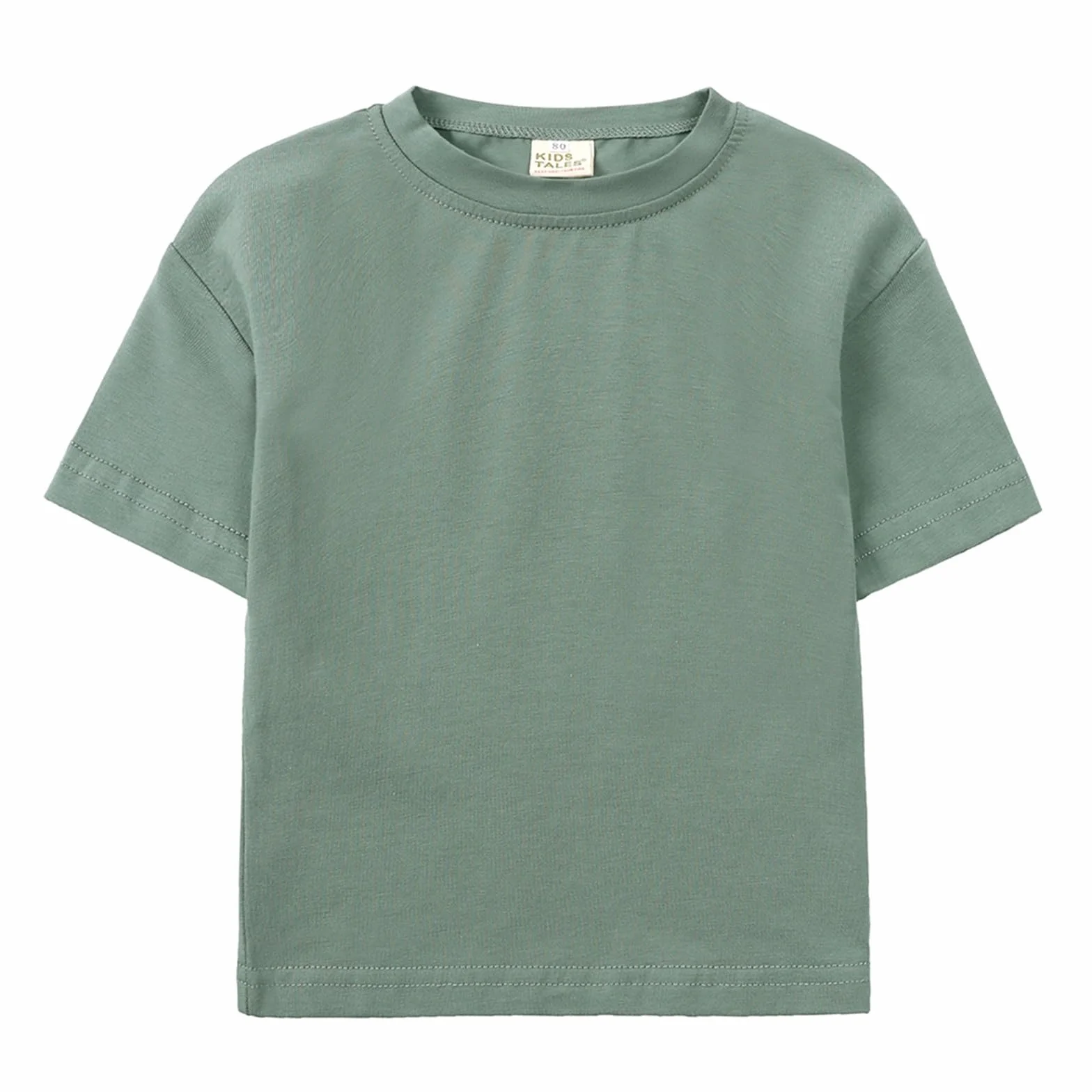 Generico Completo Bambino Set 2 Pezzi Cotone Tuta Sportiva con Tasche Pantaloncini T Shirt Estivo Casual Tinta Unita Loose Fit
