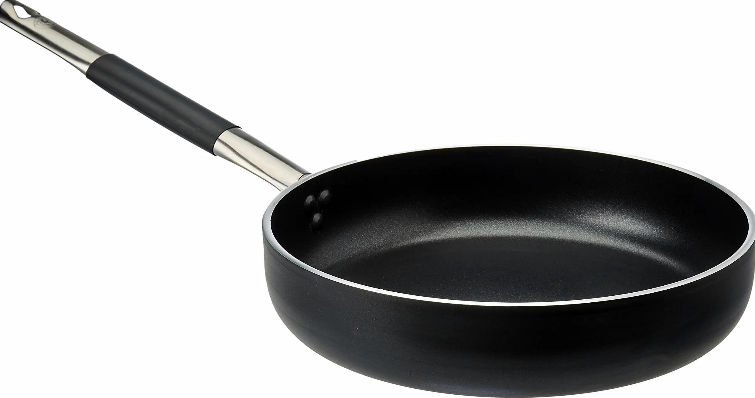 Pentole Agnelli ALSC2111SSC28 Alblack Padella Dritta con Fondo Rettificato, Alluminio, Nero, 28 cm