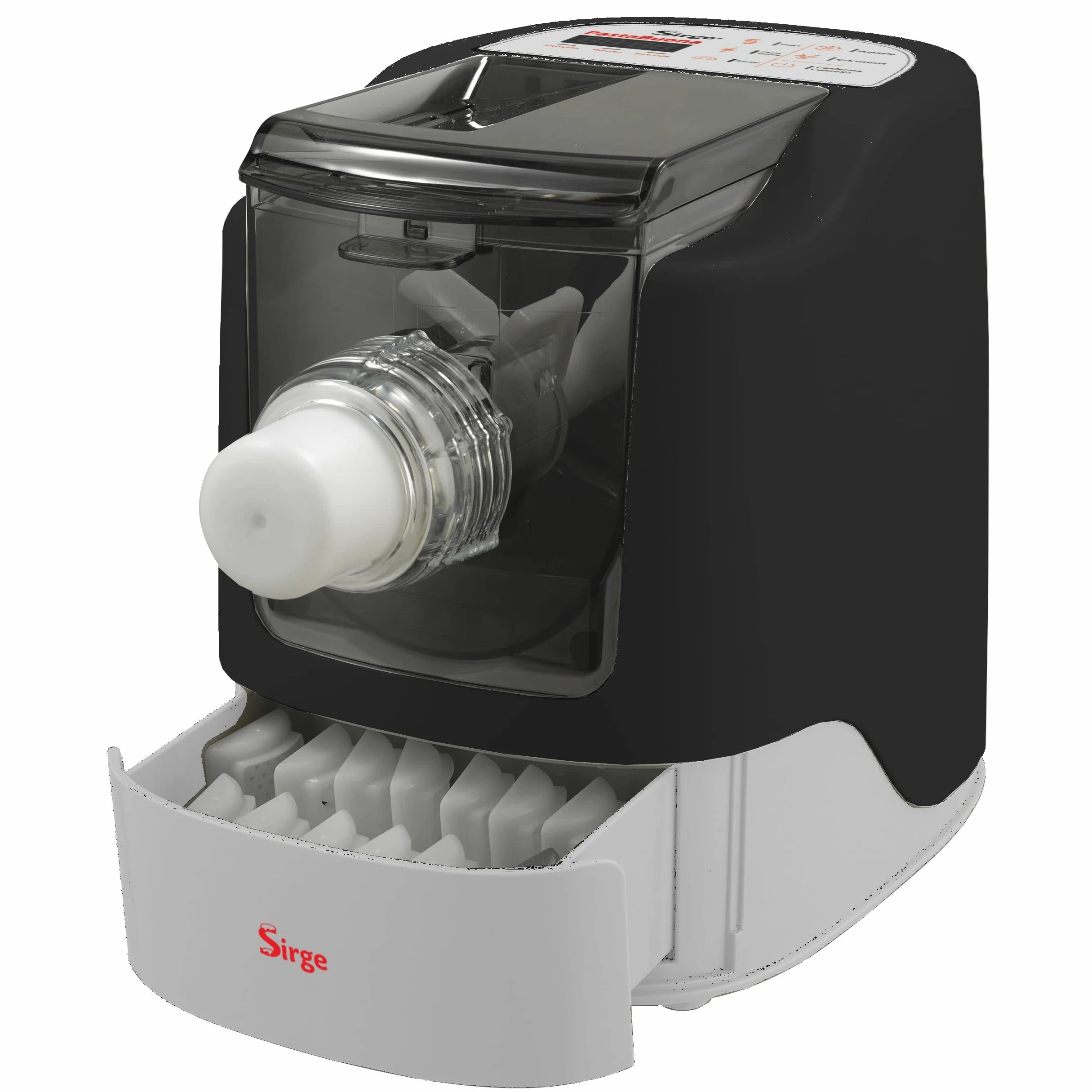 Sirge Macchina per la Pasta + Pizza + Pane + 25 Trafile - 260 Watt - 720 g di pasta - per tutti i tipi di FARINE anche SENZA GLUTINE