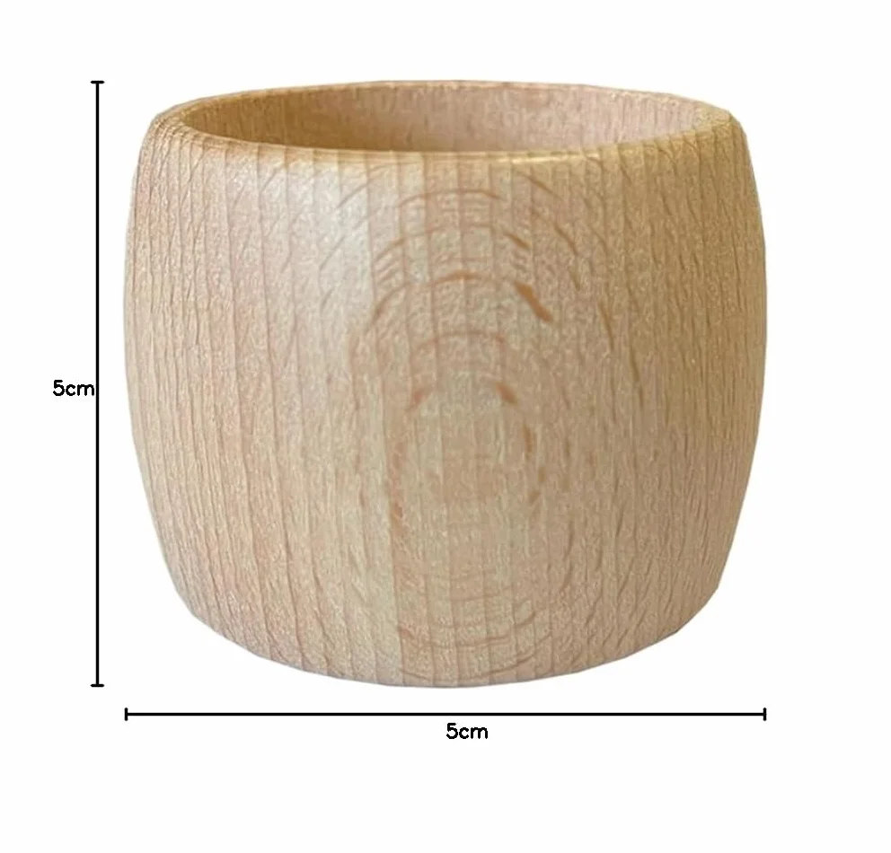Anello Portatovagliolo Personalizzato - Anello Portatovagliolo in Legno con Incisione di Nome e Cognome [Anelli e Portatovaglioli]