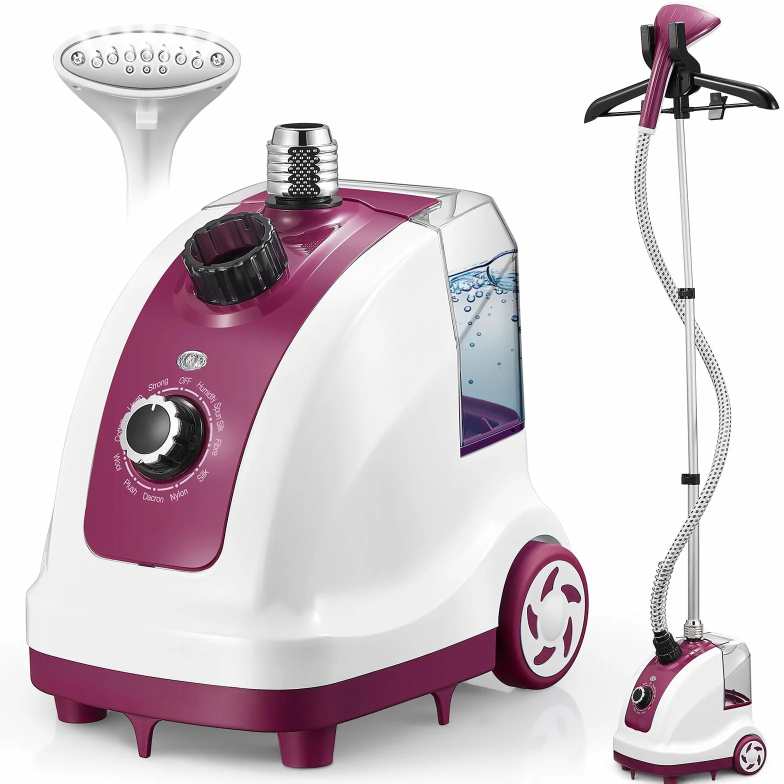 Cozary Ferro da Stiro Verticale Professionale 1950W, Serbatoio 1.35L, 11 Funzioni Vapore