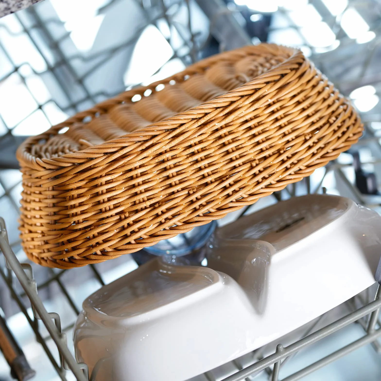 Westmark Cestino da tavola, Adatto per Hotel e ristoranti, Ovale, Circa 23,5 x 16 x 6,5 cm, in Fibra Sintetica, Saleen Coolorista Edition, Beige Chiaro, 02087330101