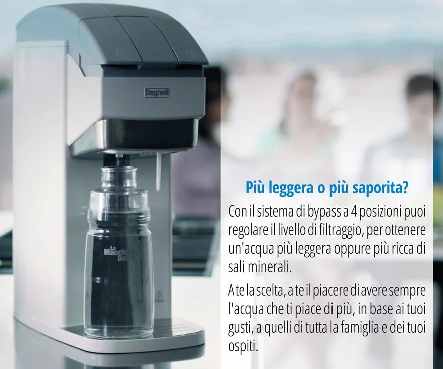 Beghelli Macchina Dell'acqua Z Lampada Battericida UV-C 1 Filtro 1 Bottiglia Vetro