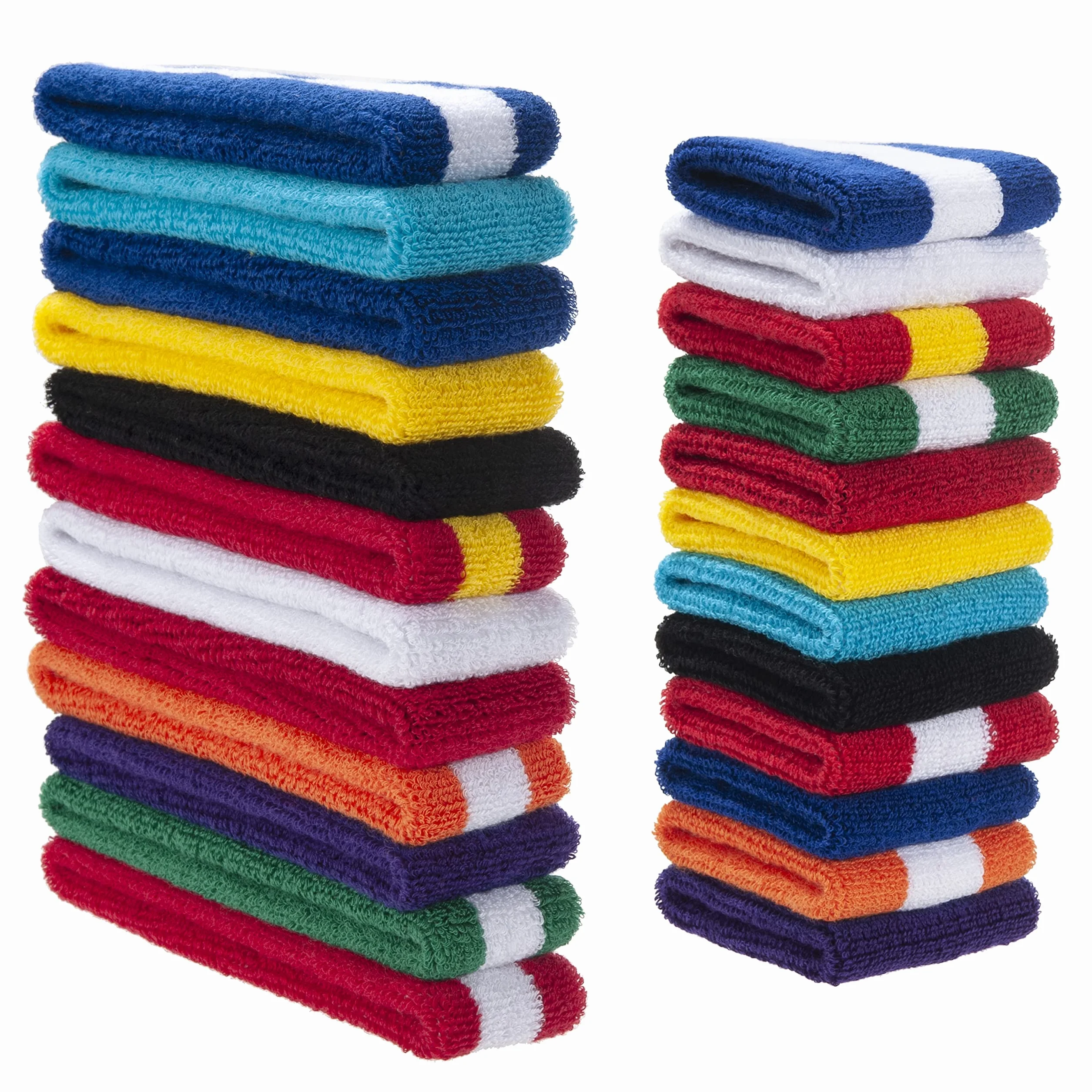 Set di fasce per il sudore per bambini, fascia in cotone atletico per lo sport (1 fascia + 2 braccialetti)