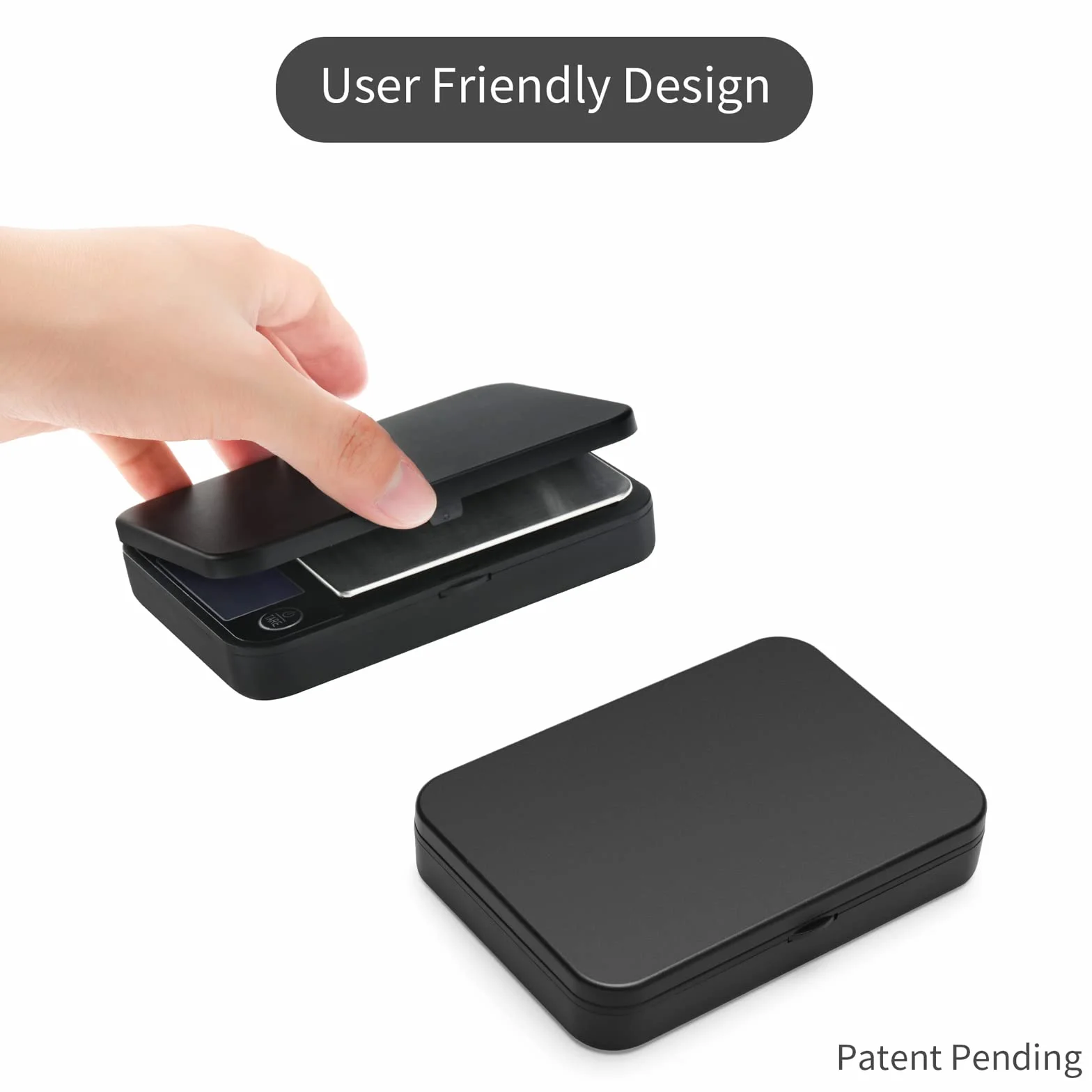 Vitafit Tascabile Digitale 500g/0,01g con Tara e Calibrazione Alimenti Pesa Bilance, Mini Bilancia di Precisione Digitale per Cucina Gioielli Oro Bilancia, 11x8.2cm, Nera