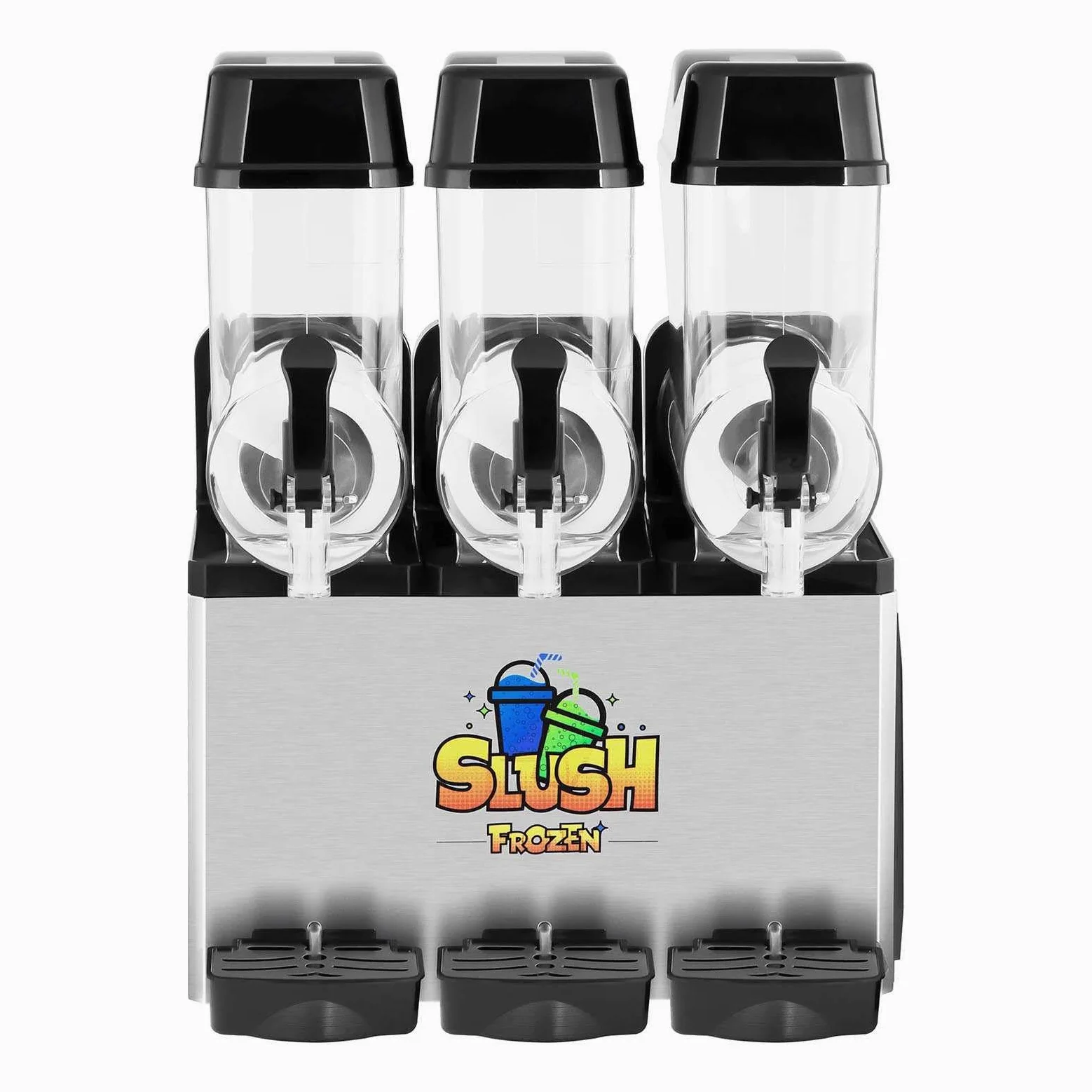Royal Catering Granitore Sorbettiera Macchina per il gelato RCSL 3/12 (230 V, 980 W, 3 x 12 L, Senza BPA)
