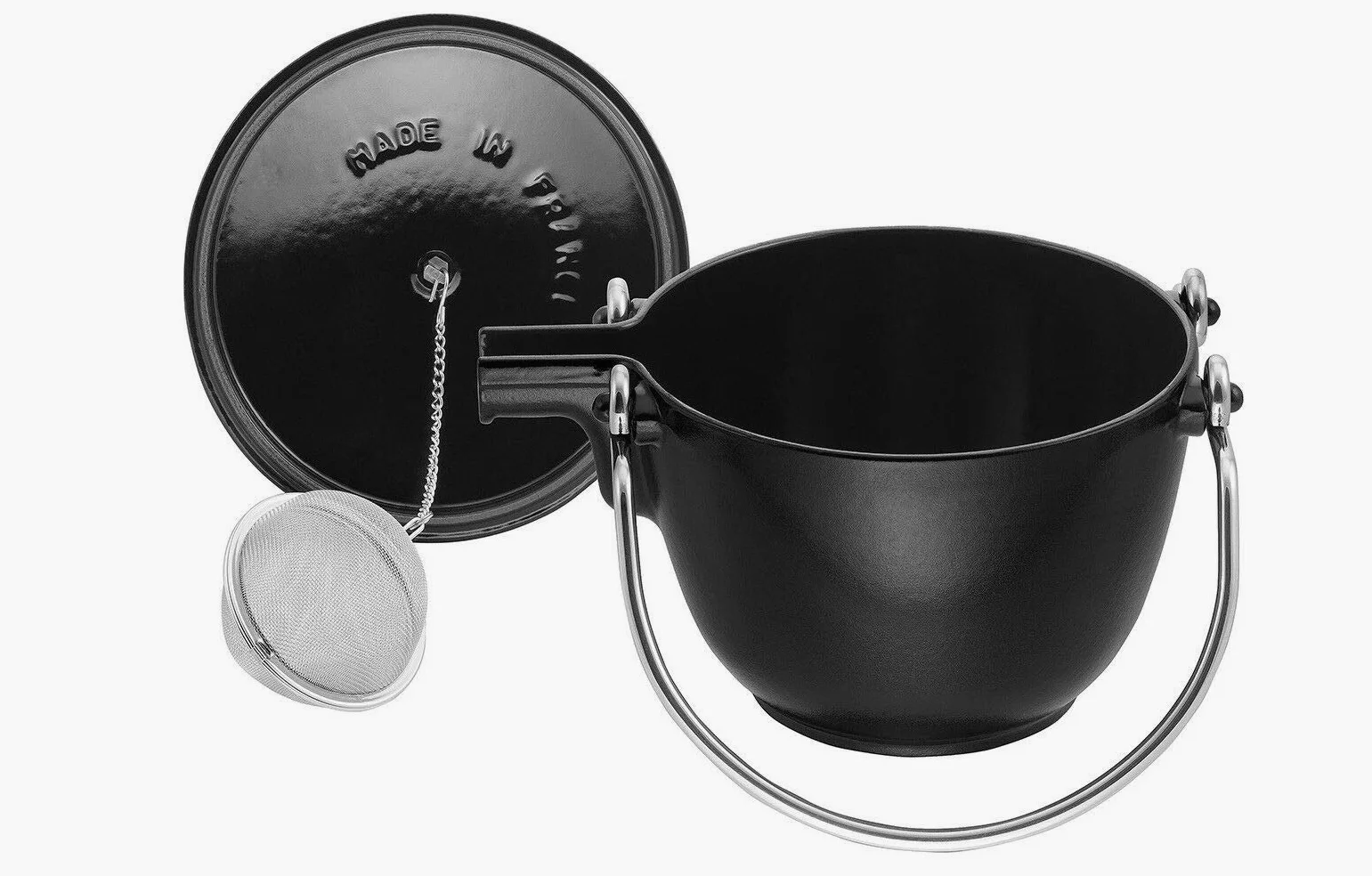 STAUB Teiera in ghisa, Ø 16,5 cm, 1,15 L, Nero opaco