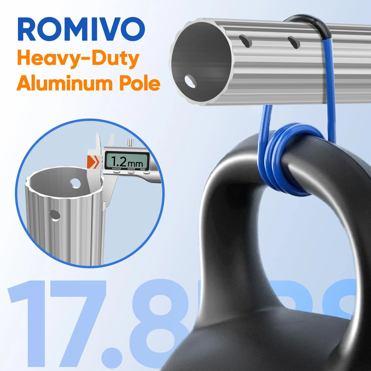 Asta Telescopica per Piscina Alluminio 1,4-4,58 m – Manico in Alluminio a 3 Sezioni, Estensibile per Skimmer, Spazzola e Pulizia del Fondo, Robusta e Leggera per Piscine e Stagni