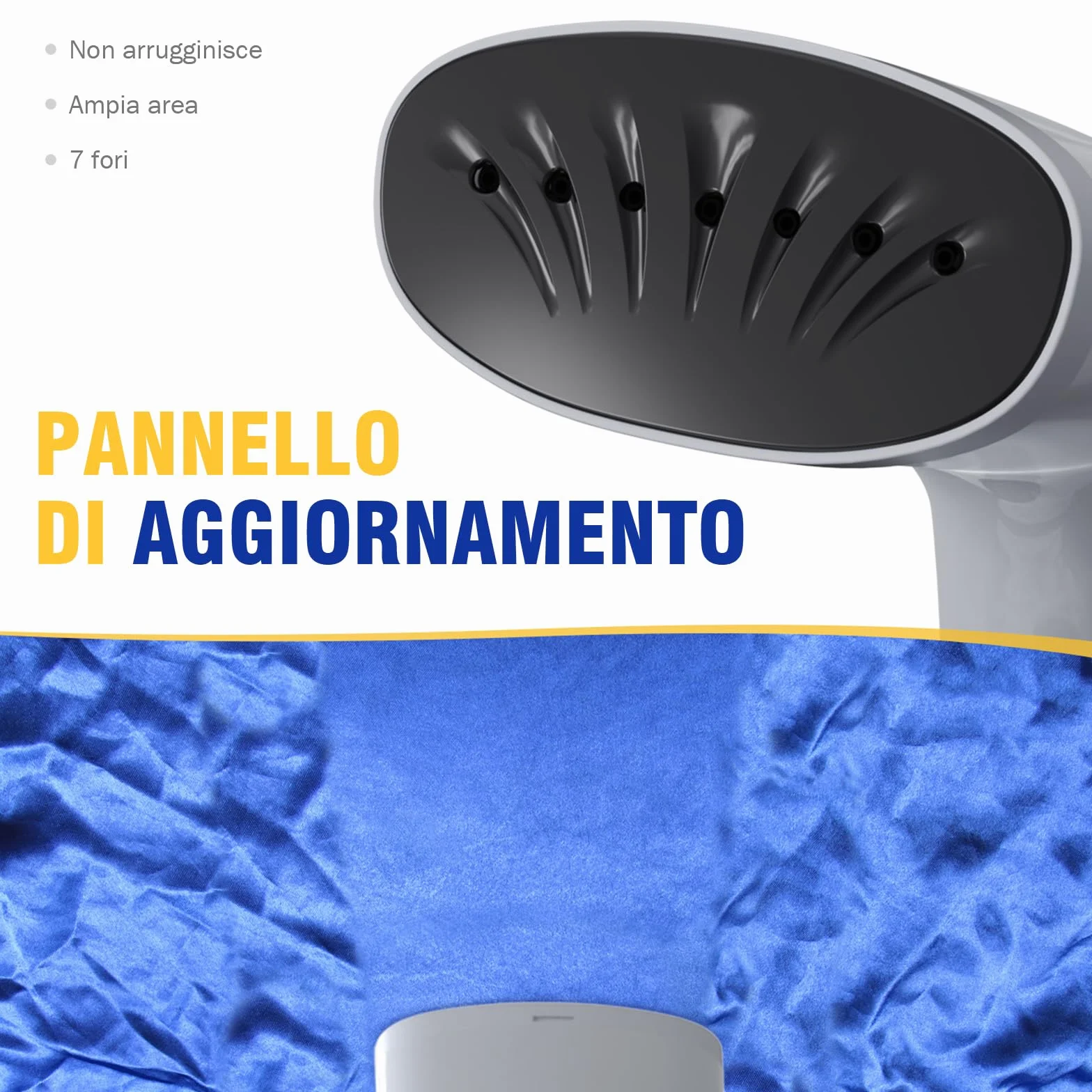 Rolipo Ferro Stiratore Verticale per Abiti, Stiratore a Vapore Portatile da 30g/min, Serbatoio da 400ml, Piastra di Terza Generazione, per Casa, Ufficio e Viaggio