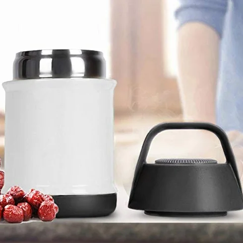 Contenitore termico sottovuoto per il pranzo, contenitore termico in acciaio inox, design a tenuta stagna, mantiene il cibo caldo, perfetto per pranzi e preparazione dei pasti