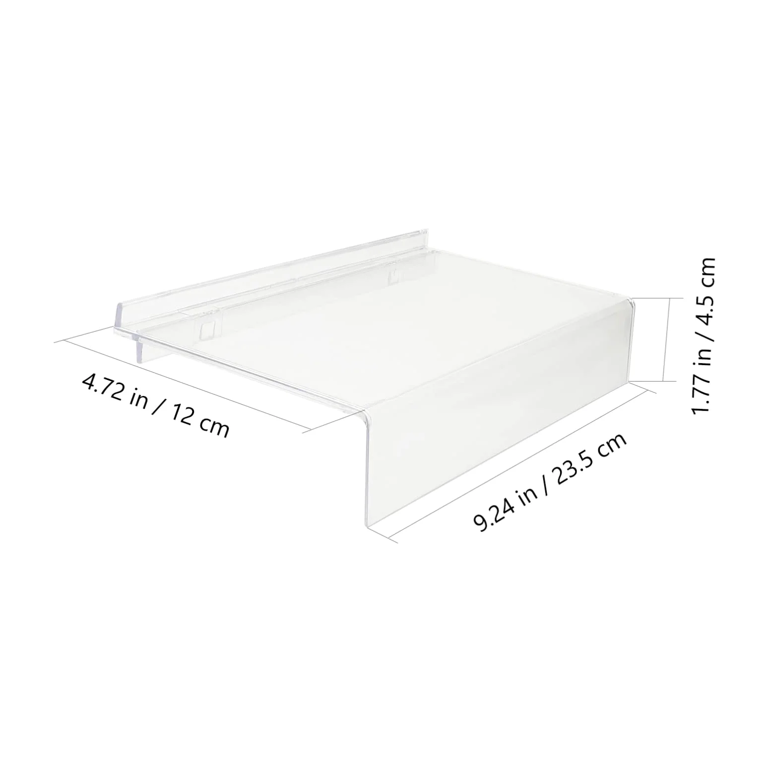 Luxshiny Scaffale per Scarpe da Muro in Plastica 5 Pezzi Etichette, Espositore per Scarpe Facile da Installare per Negozi e Vetrine