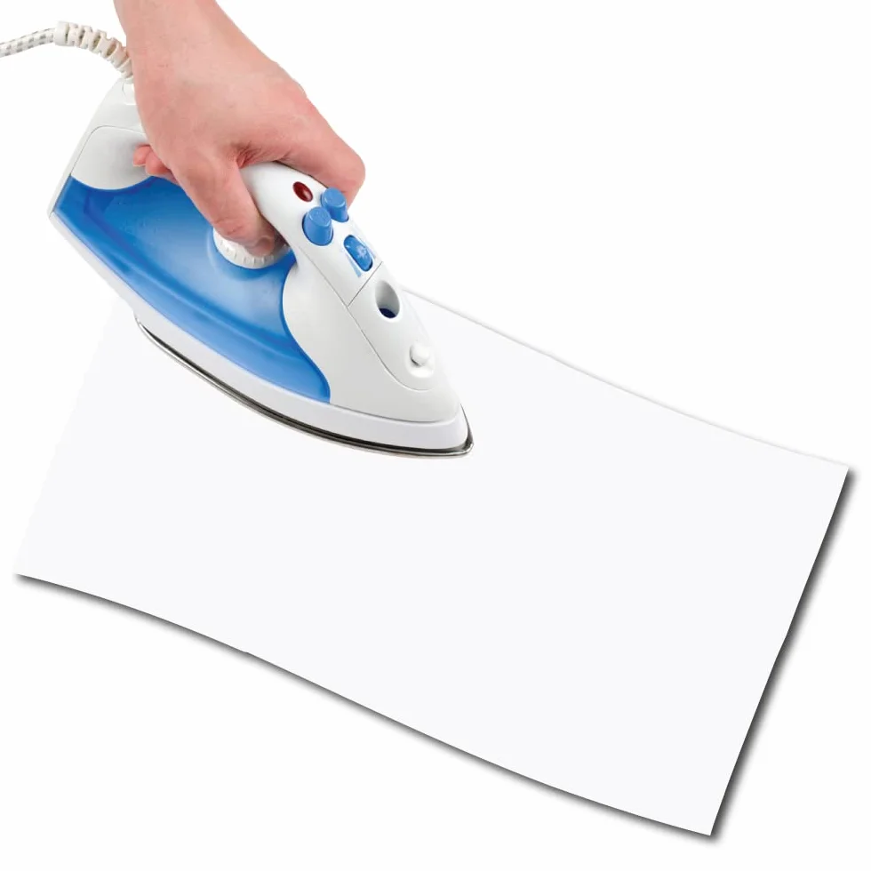 USIT, Salvastrappi Termoadesivo in Cotone, 48x11,5 cm, Leggero e Resistente, 1 Pezzo, Bianco