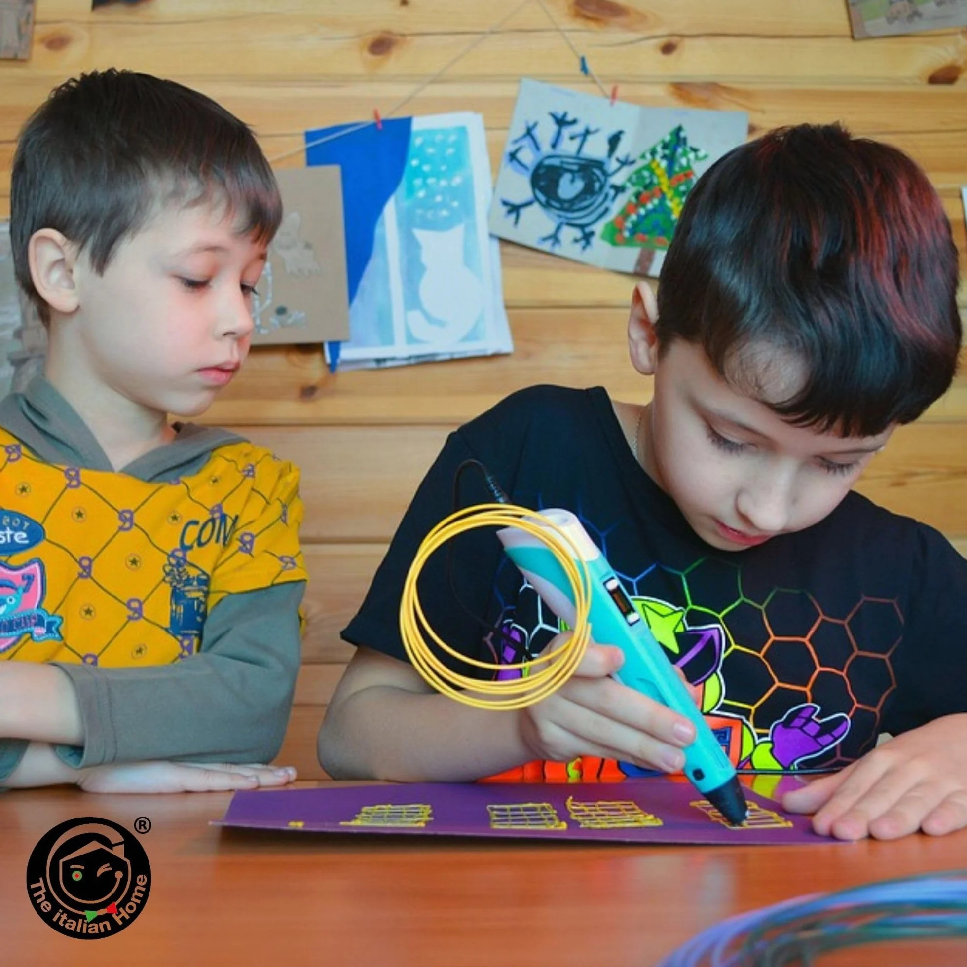 The Italian Home Penna 3D Plus Professionale con Filamenti PLA 20 Colori, Istruzioni Italiano, Idee Regalo