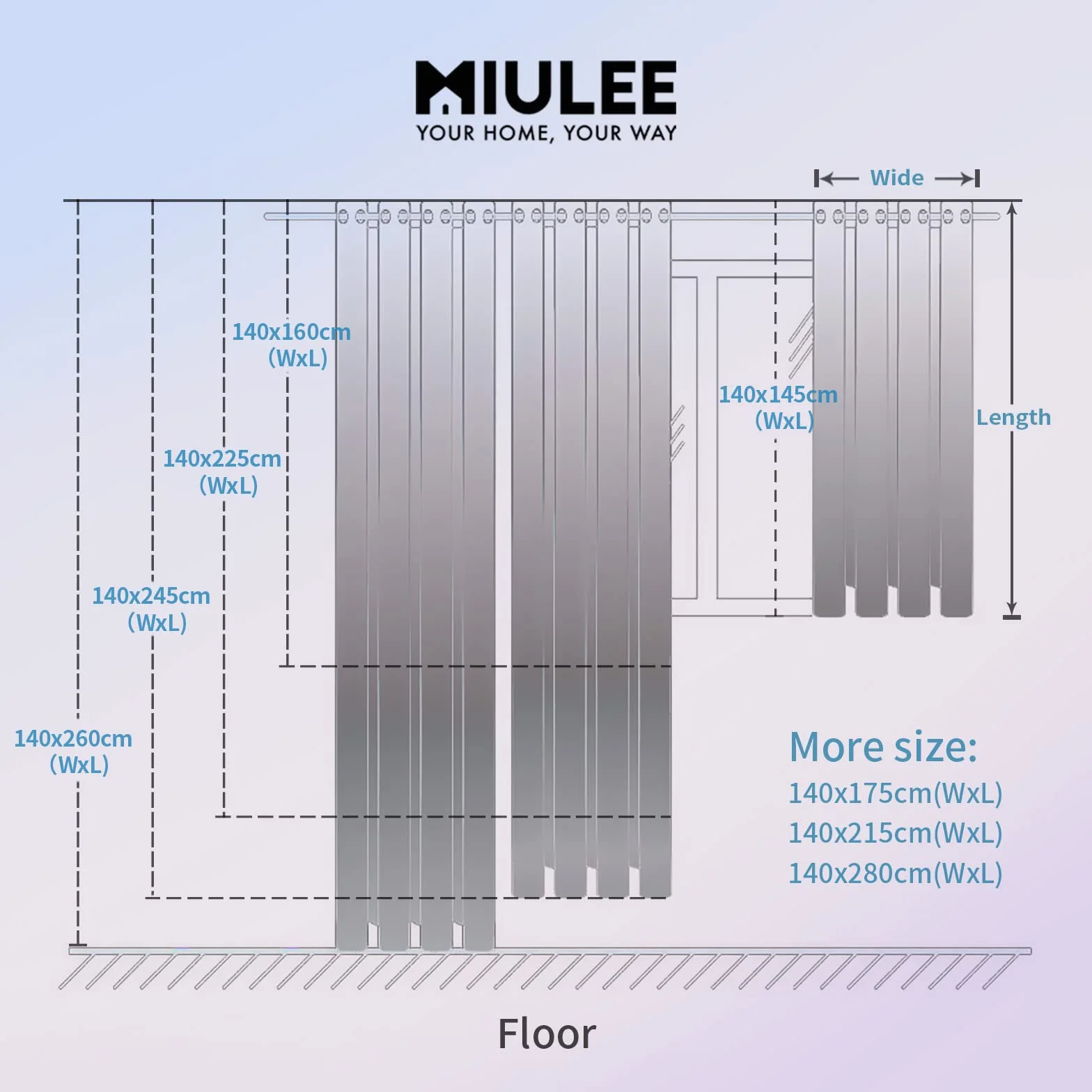 MIULEE Lino Tende Finestre Tenda a Pannello Traslucido Tende Moderne a Vela Trasparente per Porte Balcone Adatte per Soggiorno Camera da Letto 2 Pezzo Set Lino Naturale Bianco 140x260 cm