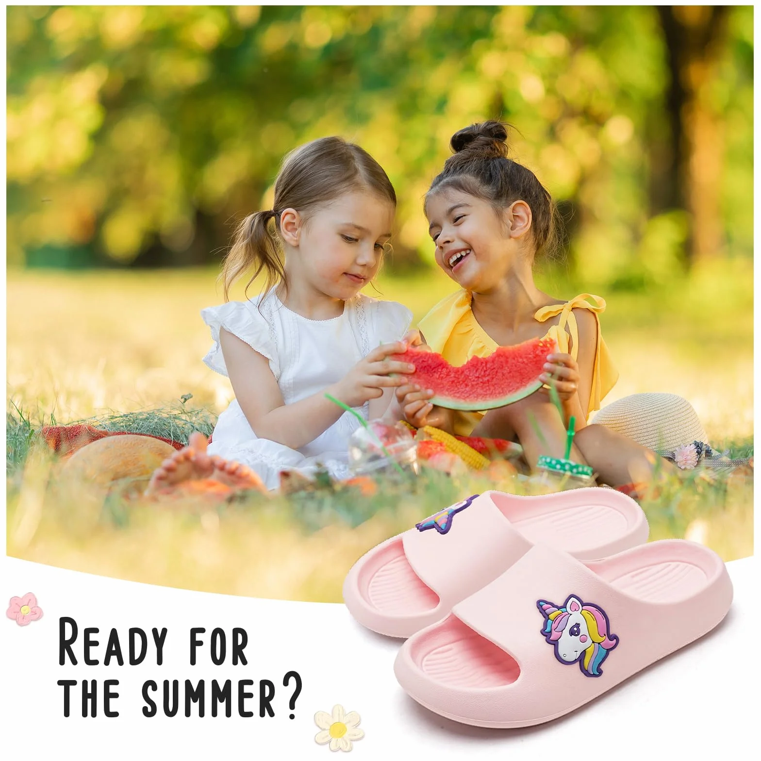 WateLves Ciabatte Bambina Bambino Antiscivolo Sandali Piscina estive Scarpe da doccia