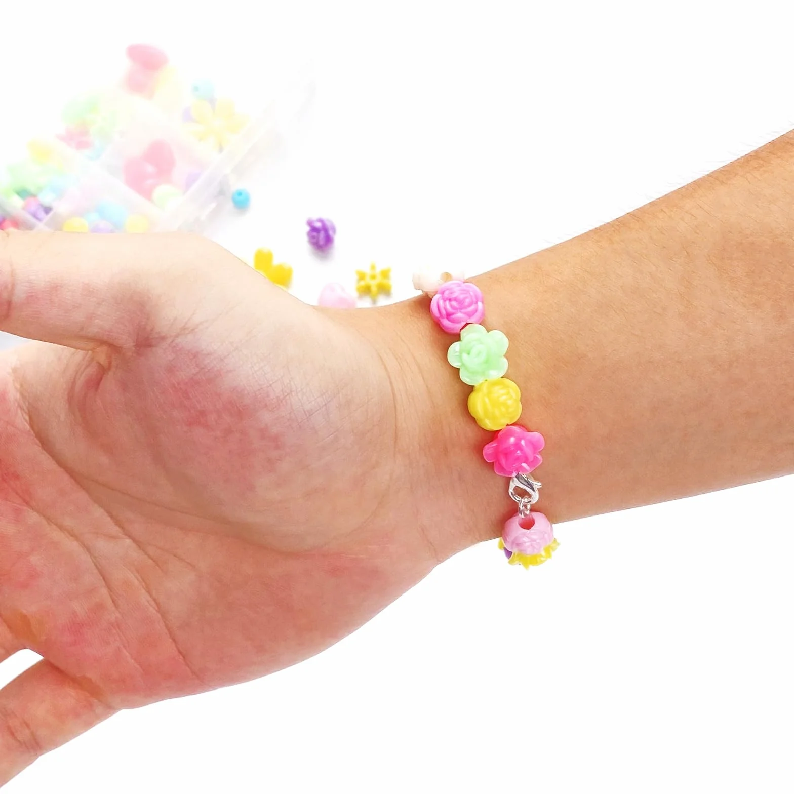 Avesteir 960 Pezzi chiusure per braccialetti set ganci collane con pinzetta pinza apriscatole 6 Colori