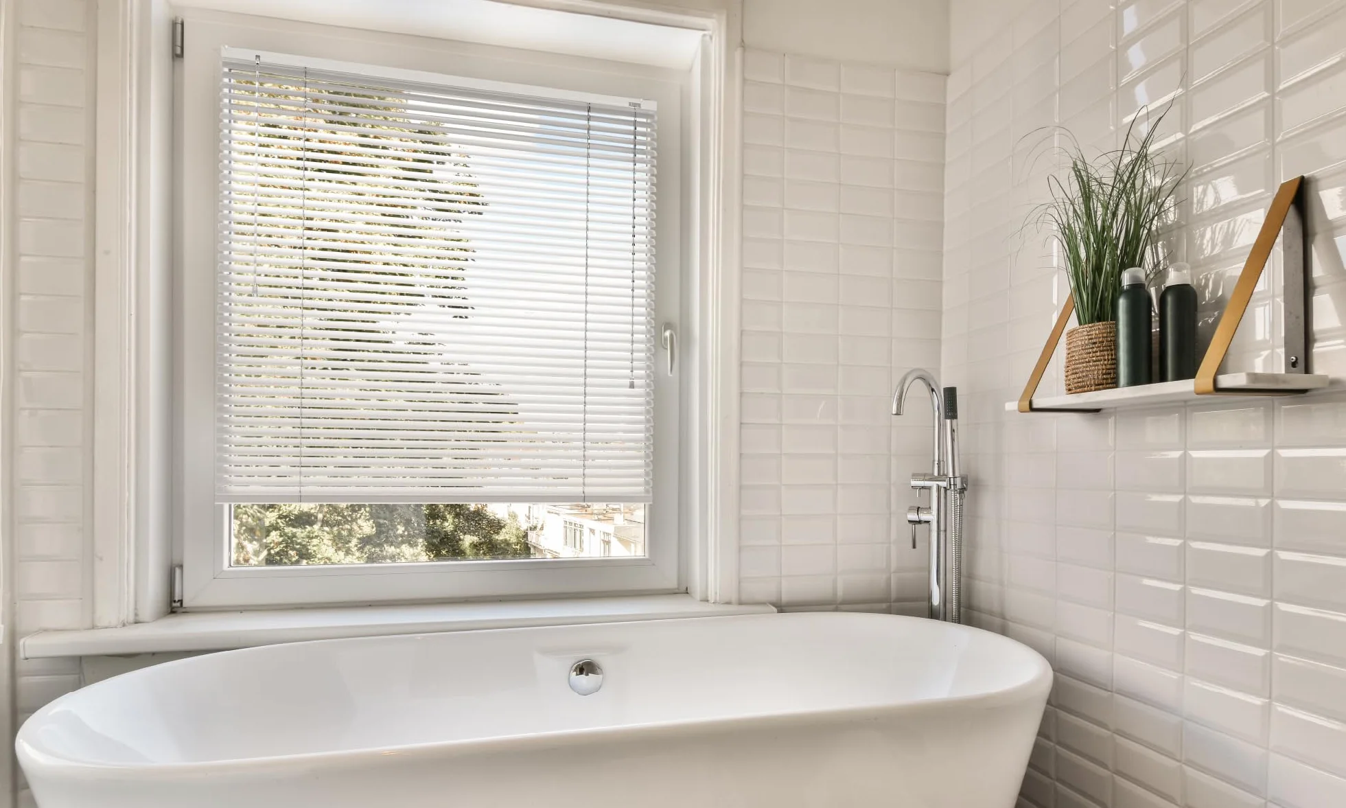 SONELLO Tenda veneziana in alluminio 70x220 cm Bianco senza foratura