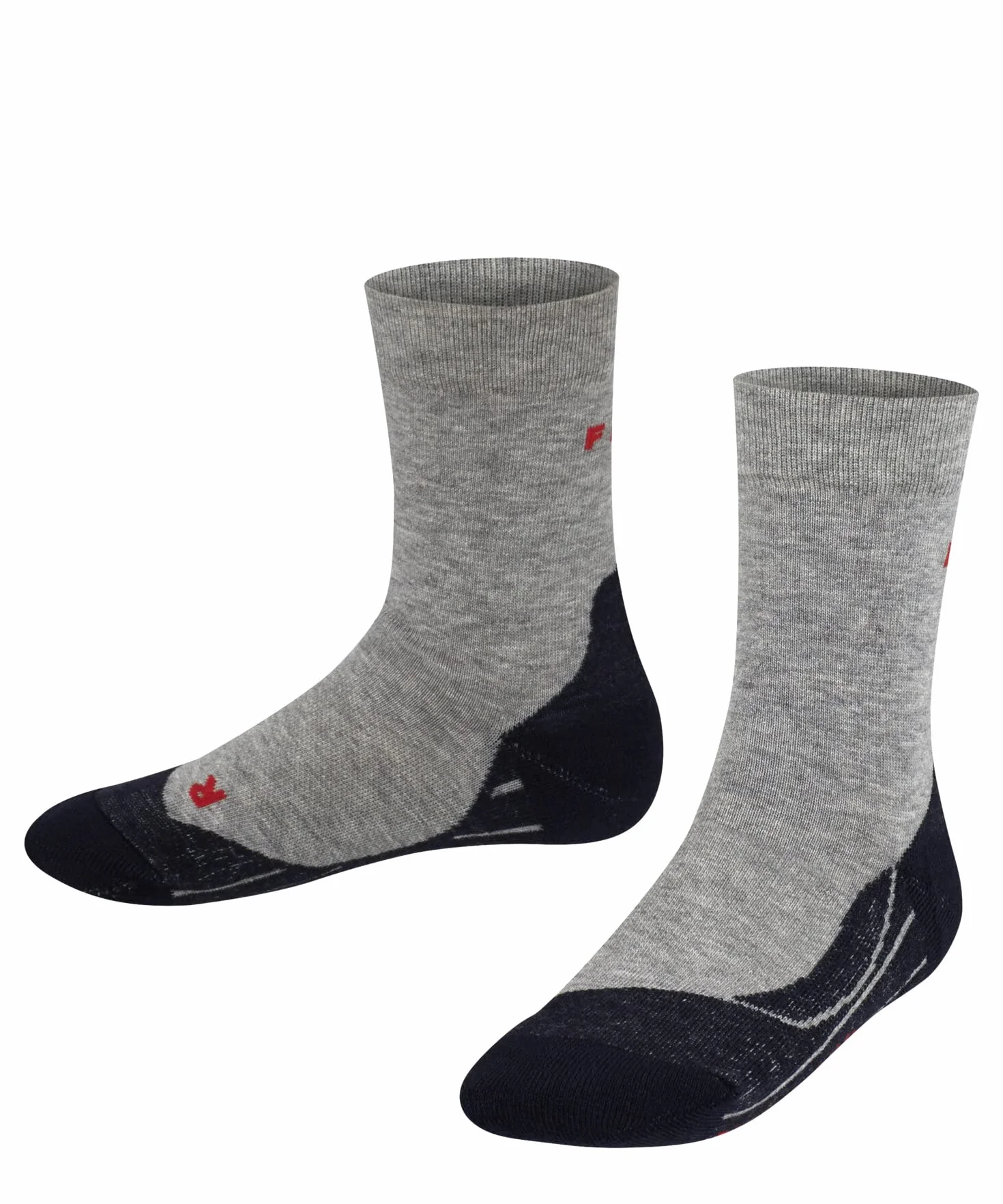 FALKE unisex bambini RU4 calzini da corsa imbottitura media antivesciche lunghezza a metà polpaccio vegani traspiranti asciugatura rapida cotone filo funzionale 1 paio