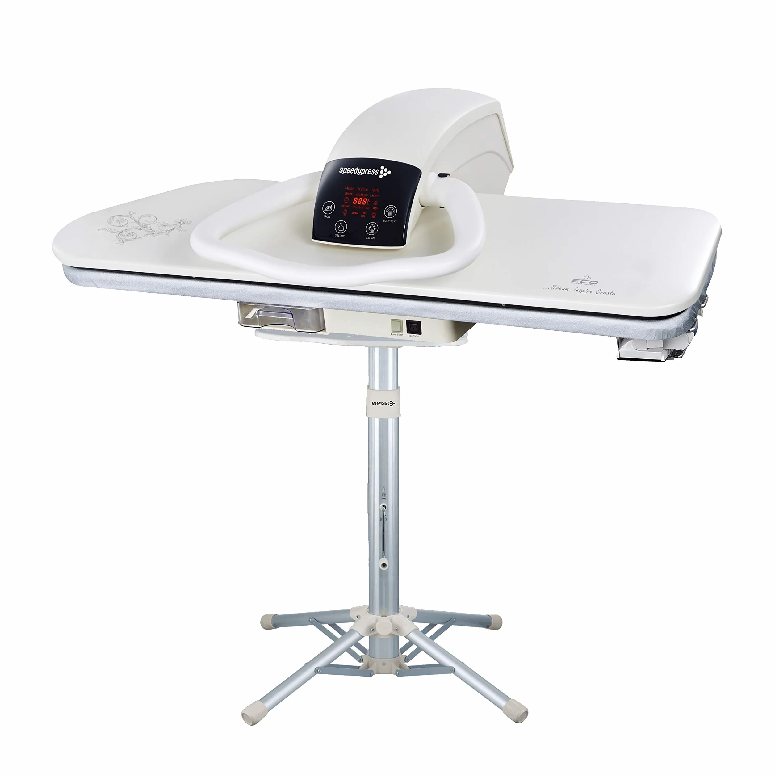 Speedypress Pressa da Stiro a Vapore Professionale 101HD con Supporto, 101cm