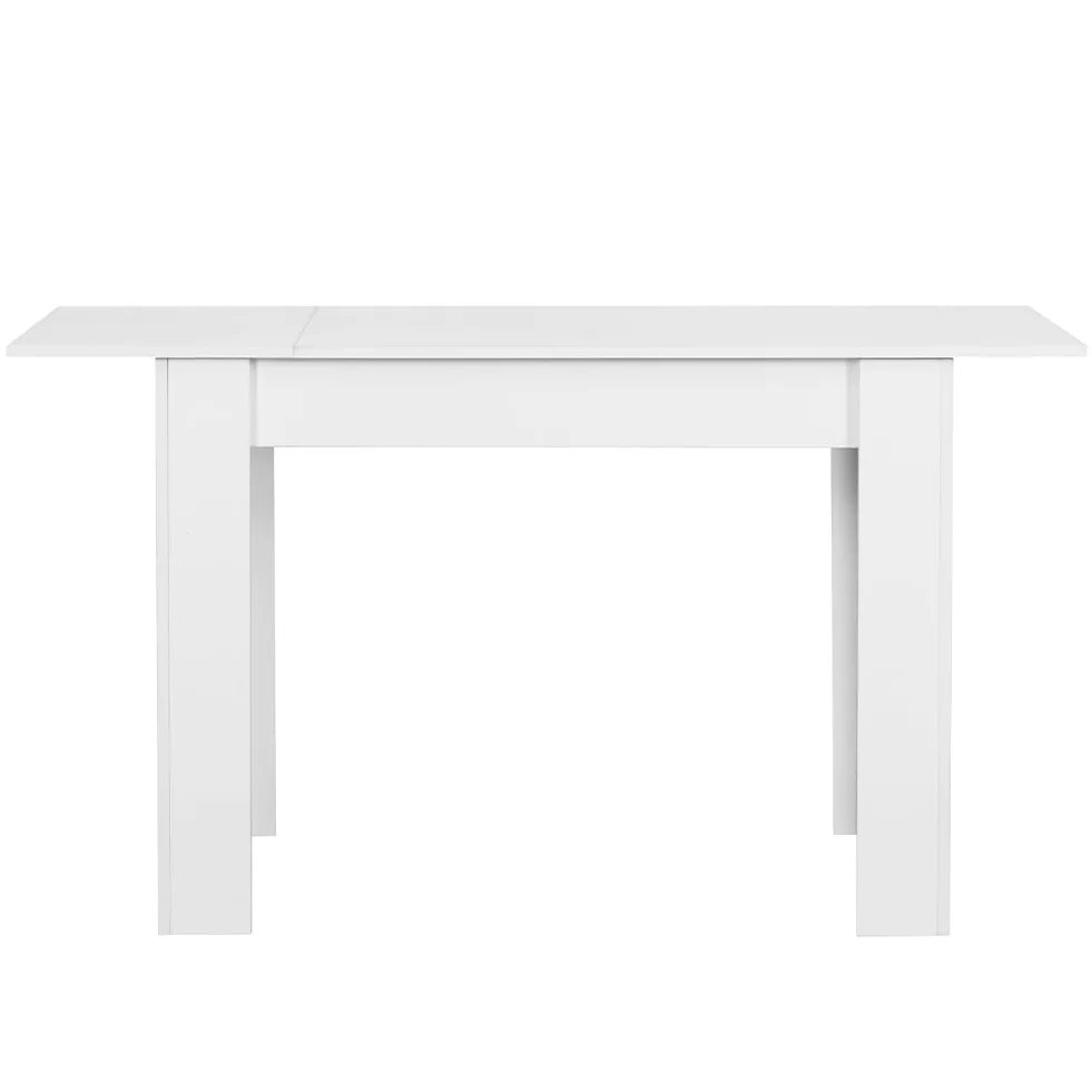 Shally Dogan Tavolo Allungabile Sala da pranzo Bianco da 110 x 70 cm a 150 x 70 cm, Design Moderno, Estensibile Salvaspazio, Ideale per Sala Pranzo, Soggiorno, Cucina, Arredamento Interno, (Bianco)